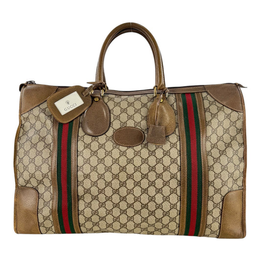 Gucci Vintage Monogram Sherry Line Travel Bag