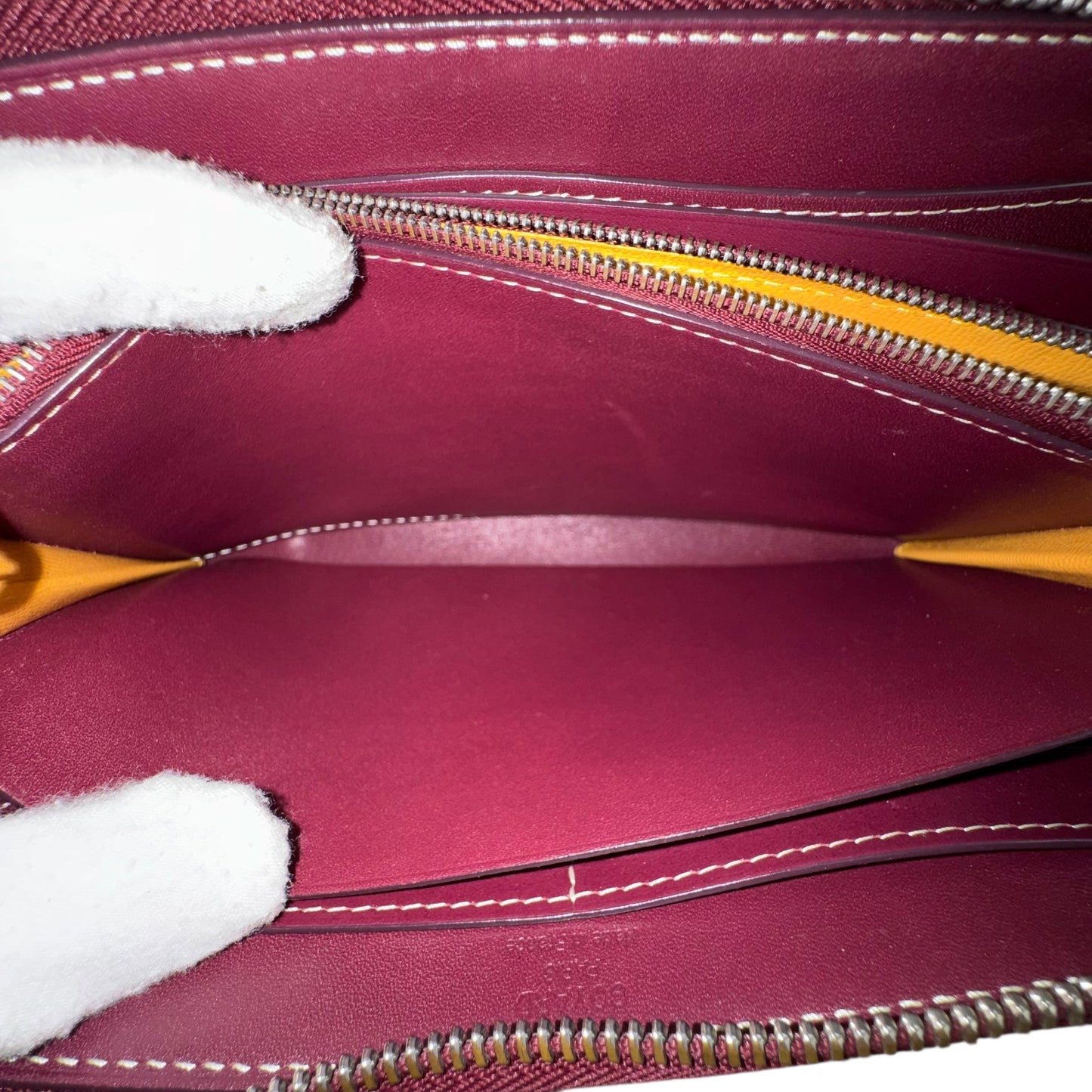 Goyard Matignon Bordeaux Zip Around Wallet