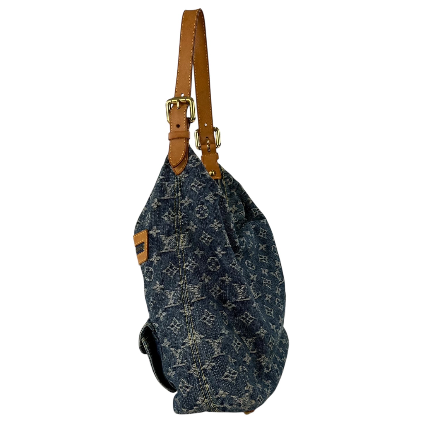 Louis Vuitton Monogram Denim Baggy GM Shoulder Bag