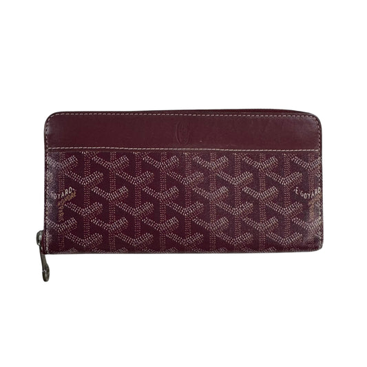 Goyard Matignon Bordeaux Zip Around Wallet