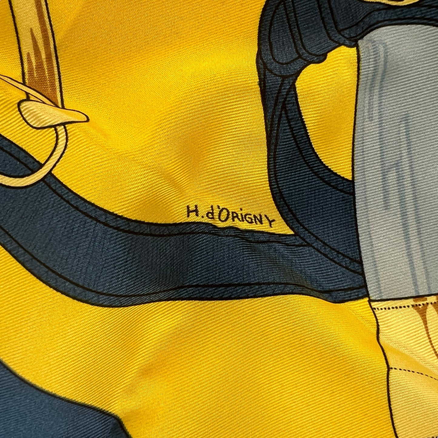 Hermes Eperon d’ Or Silk Scarf