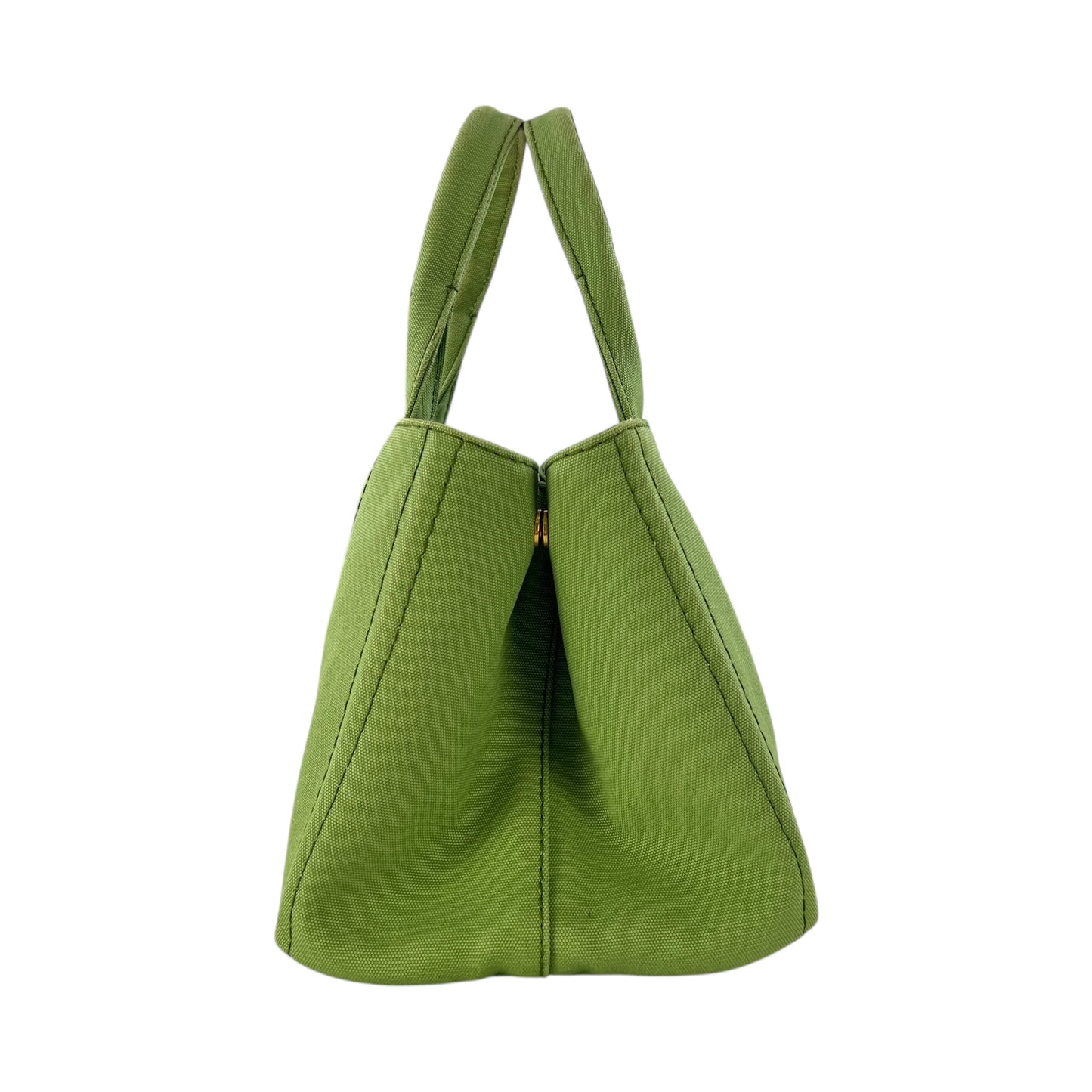 Prada Green Canapa Tote Bag