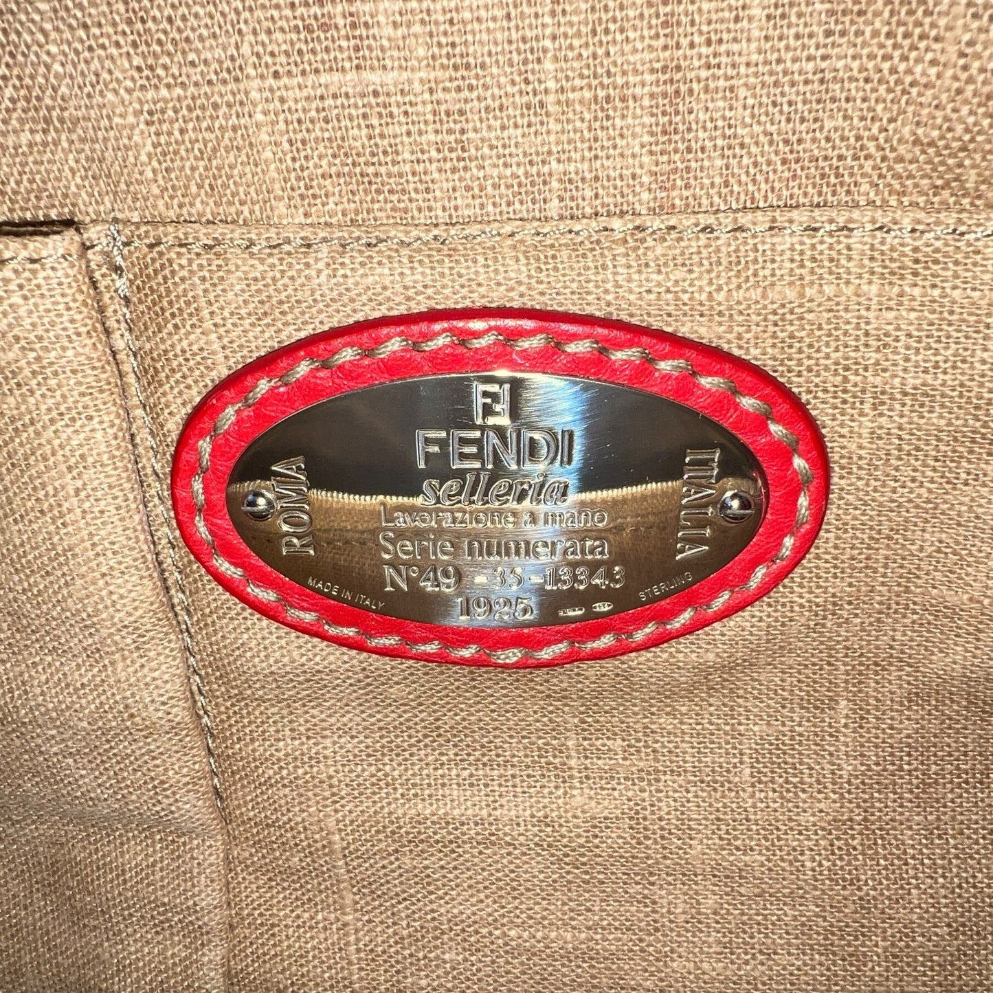 Fendi Selleria Leather Shoulder Bag