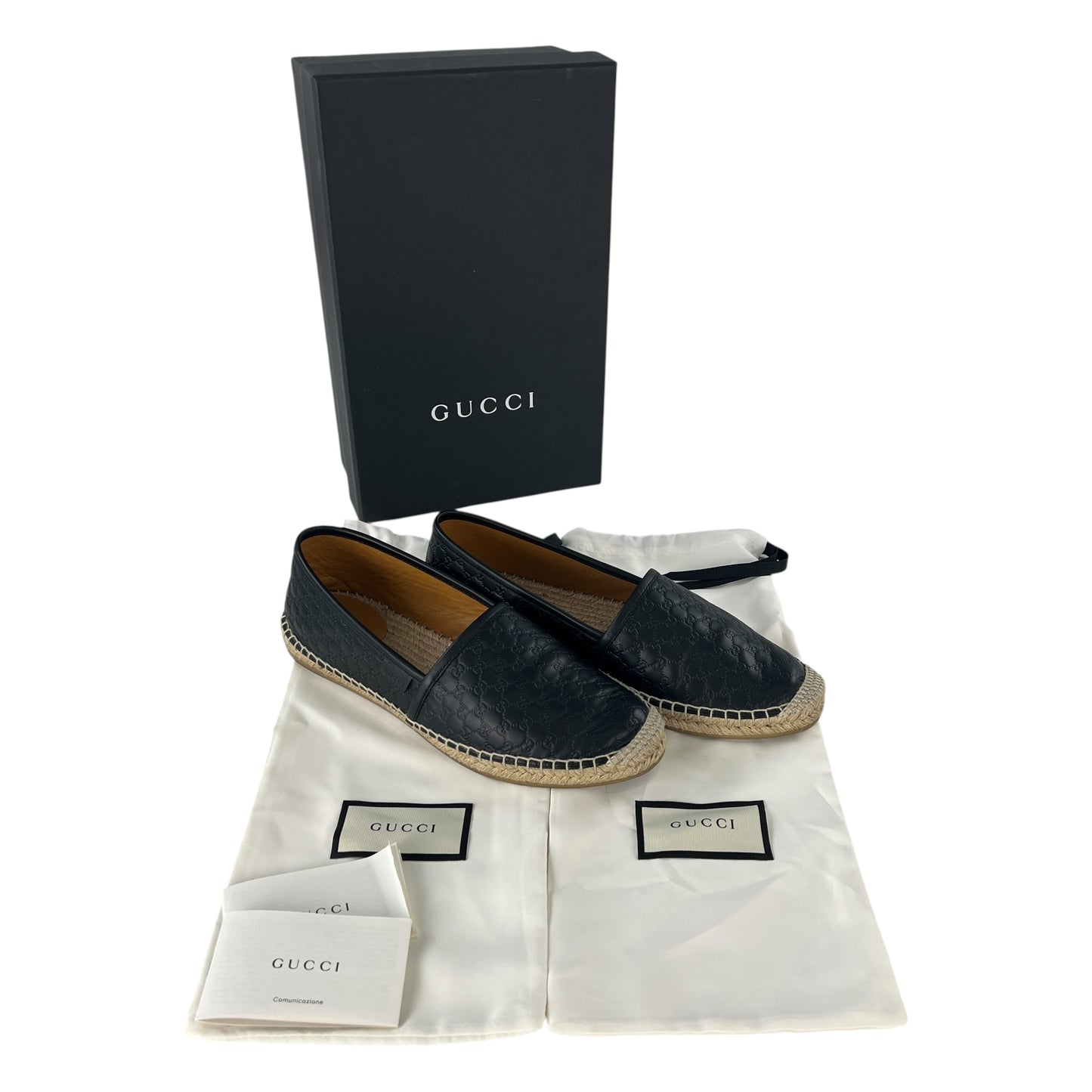 Gucci MicroGG Leather Espradilles