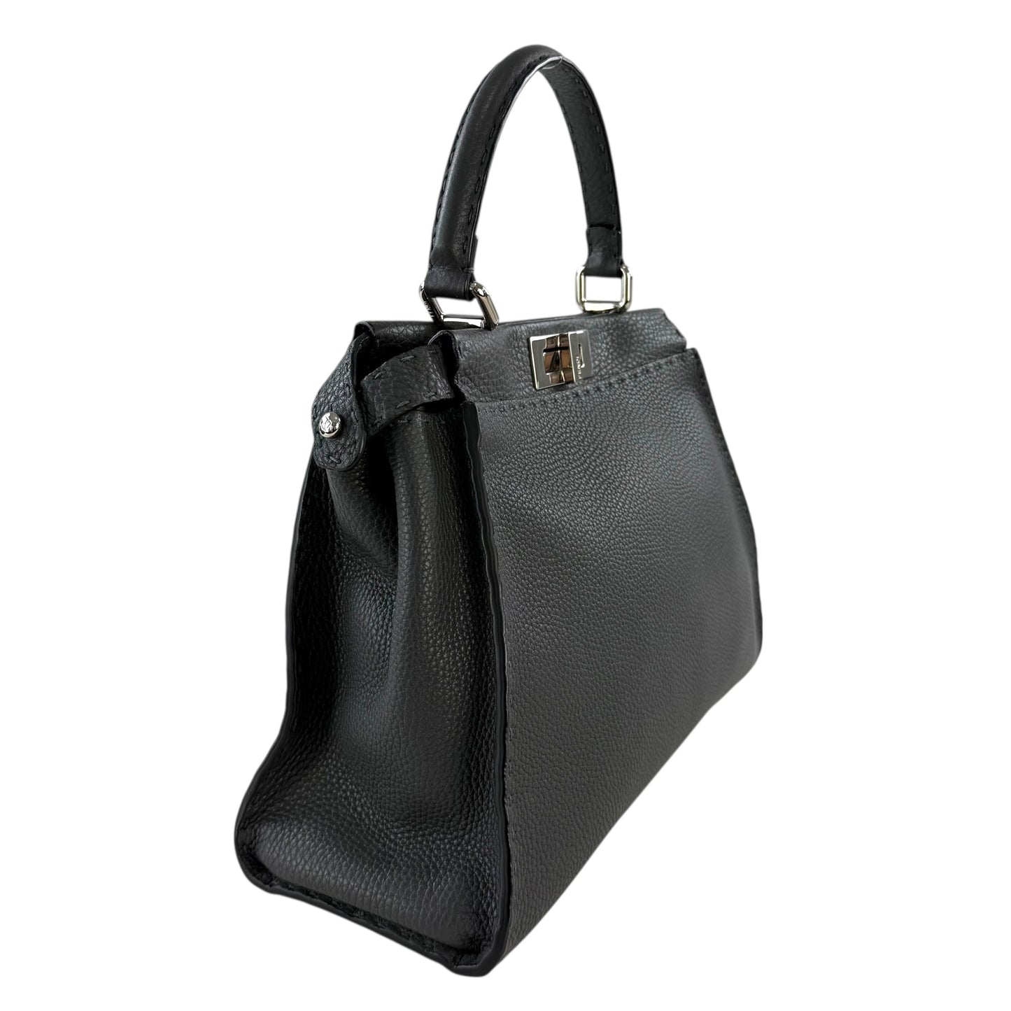 Fendi Cuoio Romano Selleria Bi-Color Medium Peekaboo Two-Way Handbag