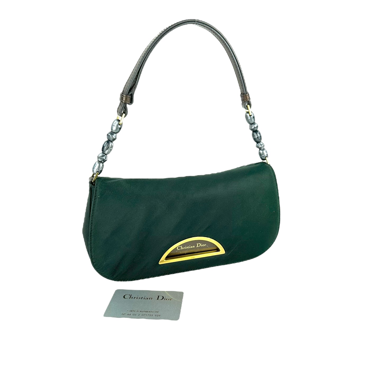 Dior Vintage Maris Pearl Nylon Shoulder Bag