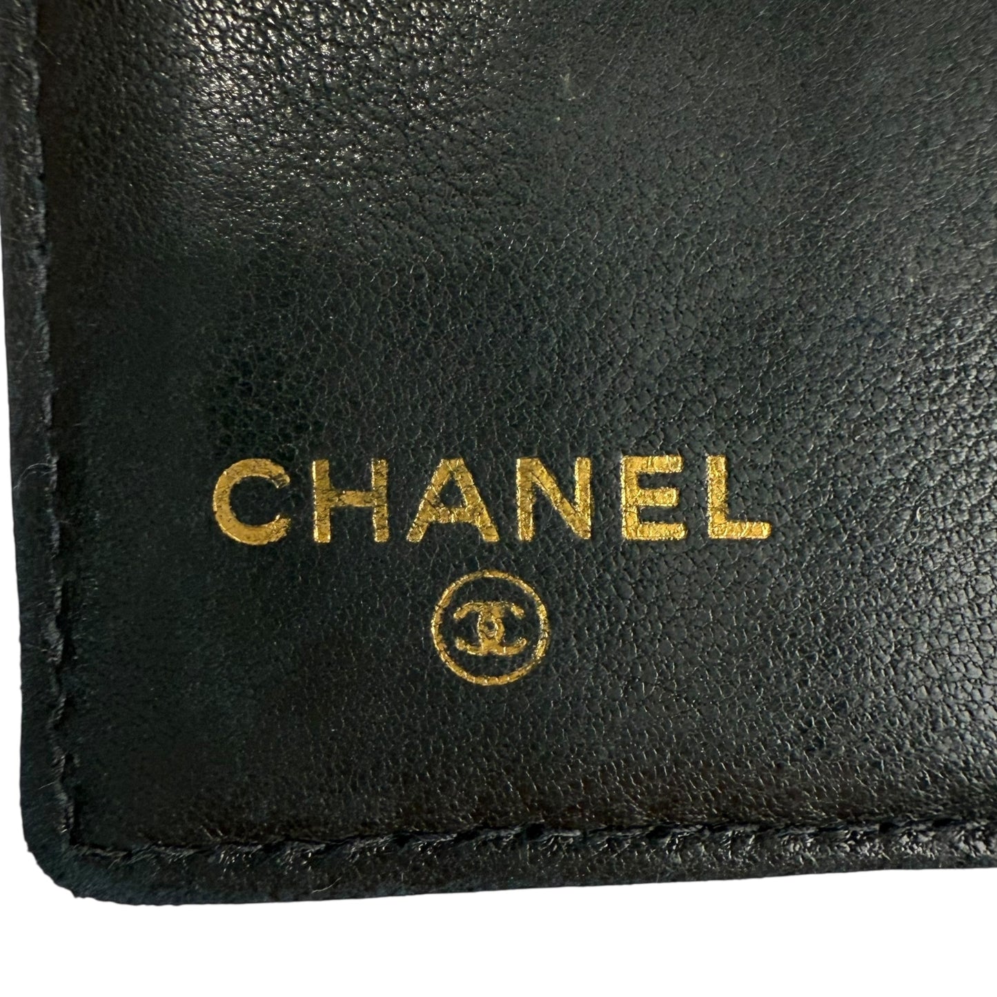 Chanel CC Logo Caviar Leather Bifold Wallet