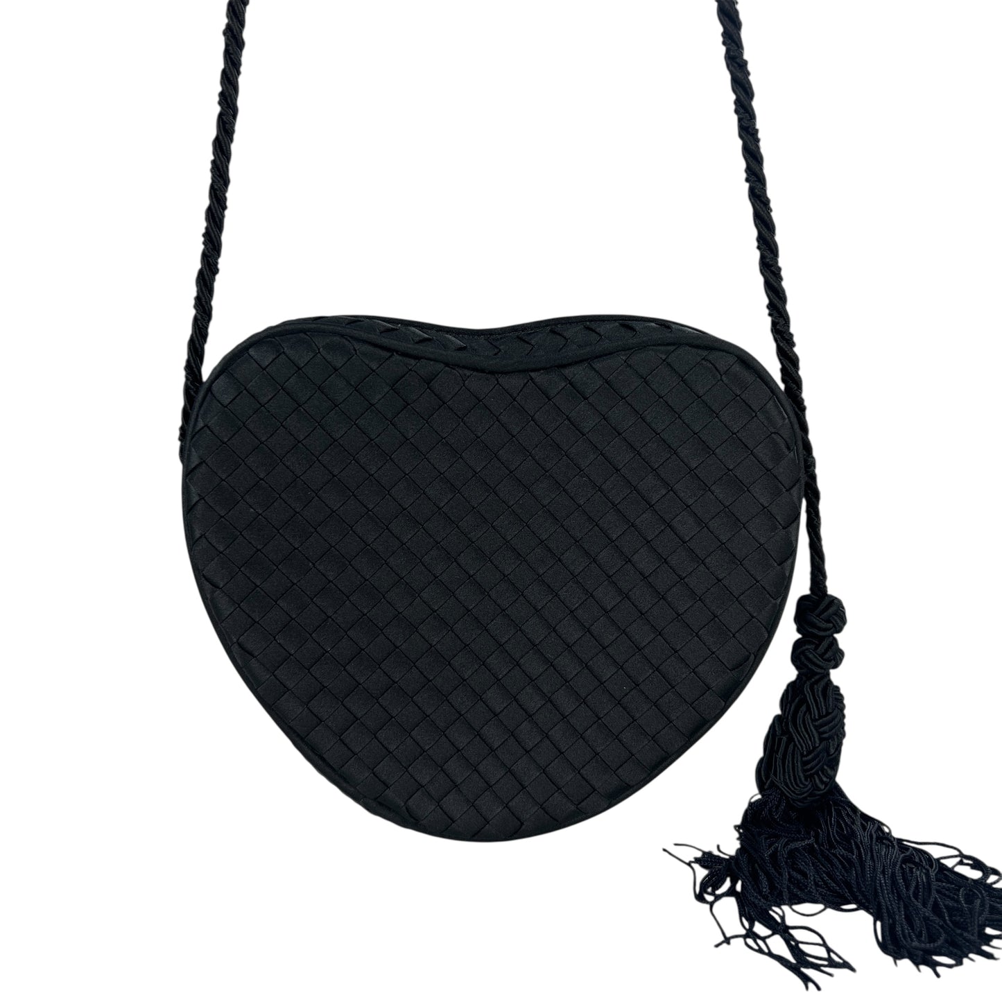Bottega Veneta Vintage Intrecciato Satin Heart Bag