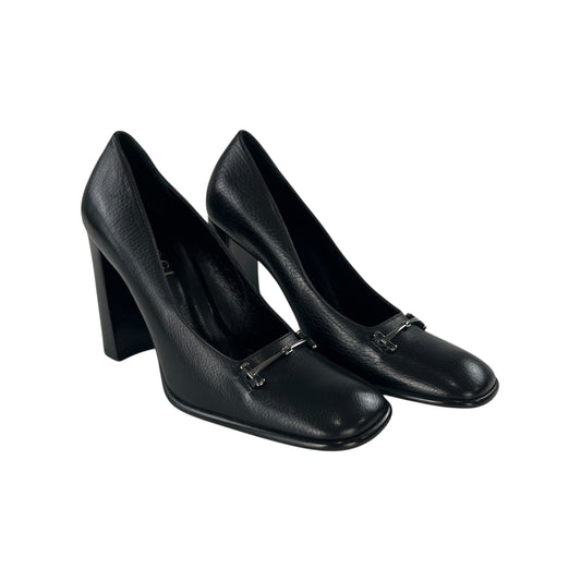 Gucci Leather Horsebit Pumps
