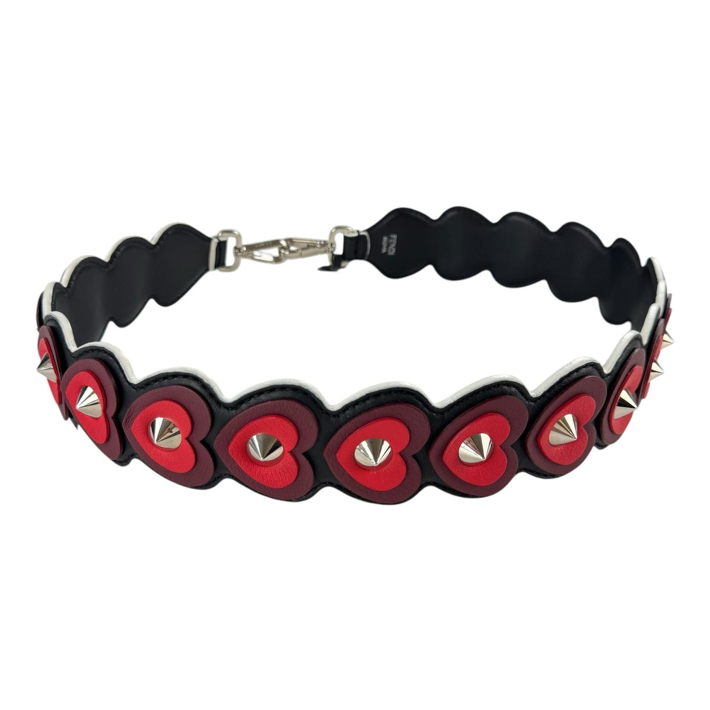 Fendi Studded Heart Strap You Bag Strap