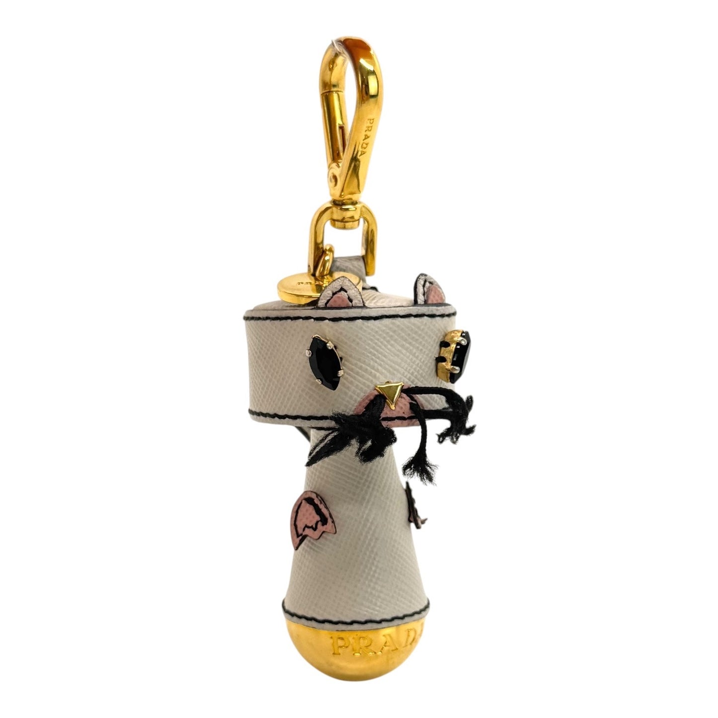 Prada Saffiano Leather Cat Bag Charm