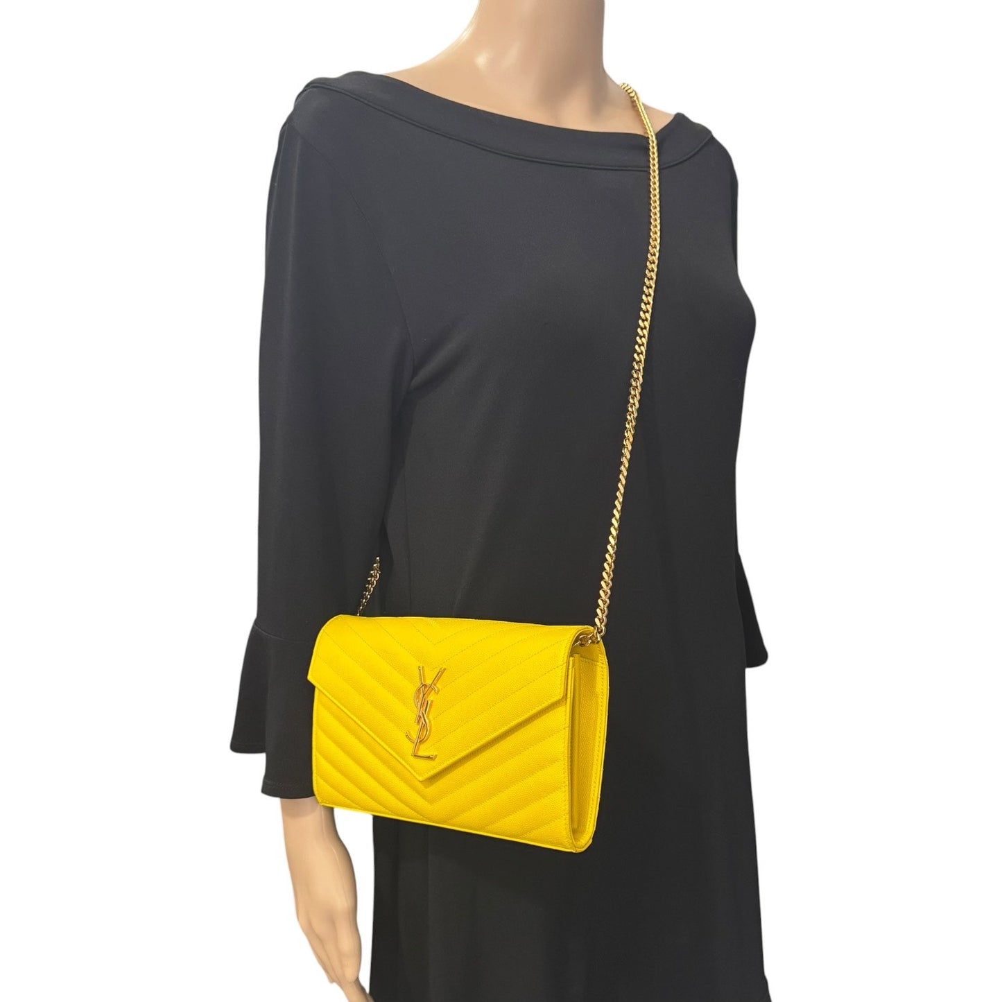 Saint Laurent Cassandre Envelope Wallet-On-Chain Bag