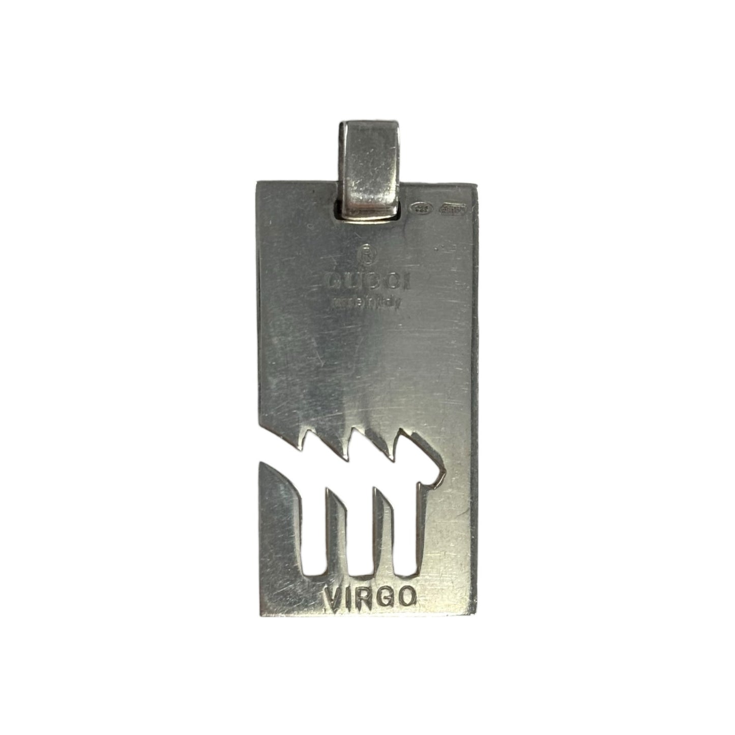 Gucci Sterling Silver Zodiac Pendant Necklace Set