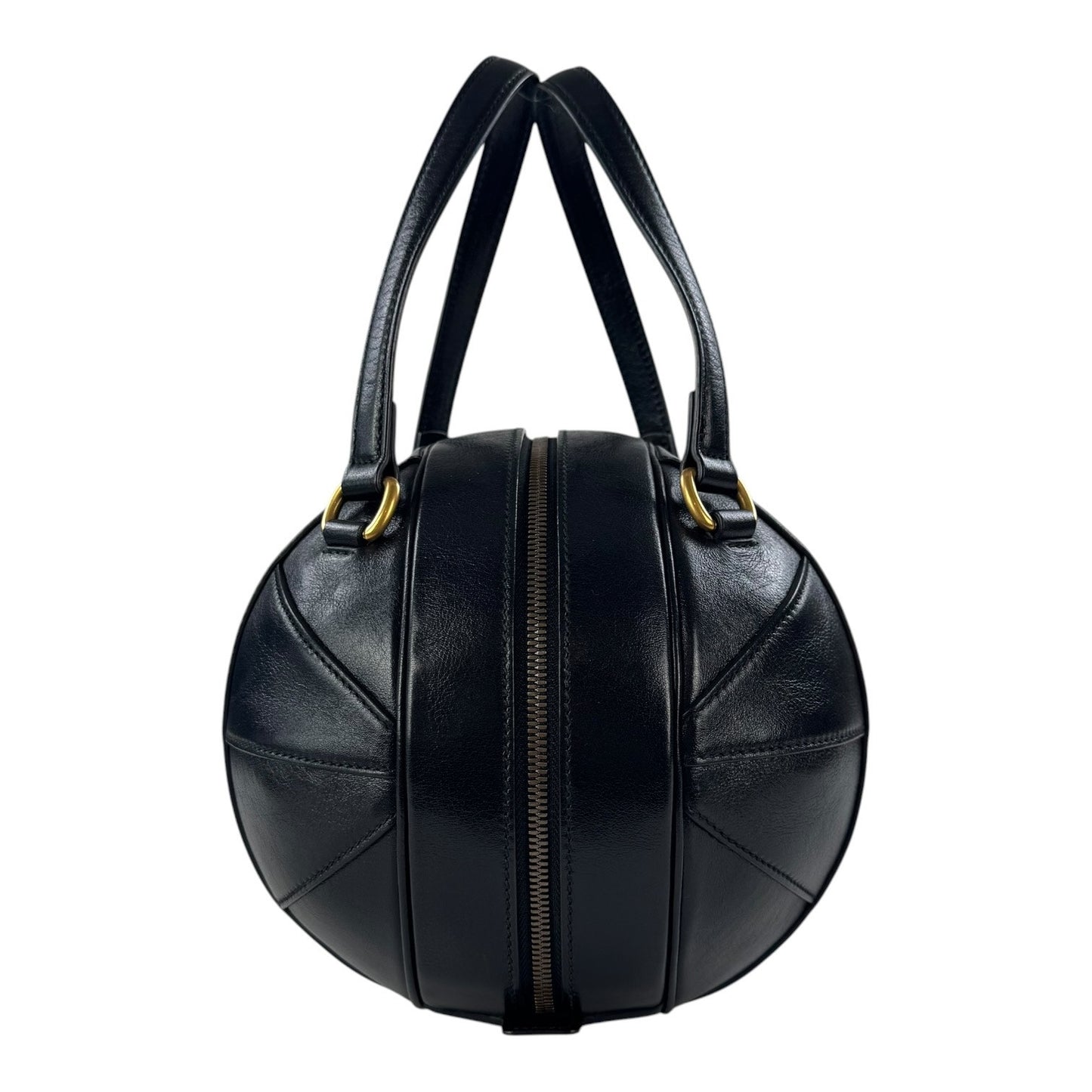 Gucci Leather Basketball Handbag