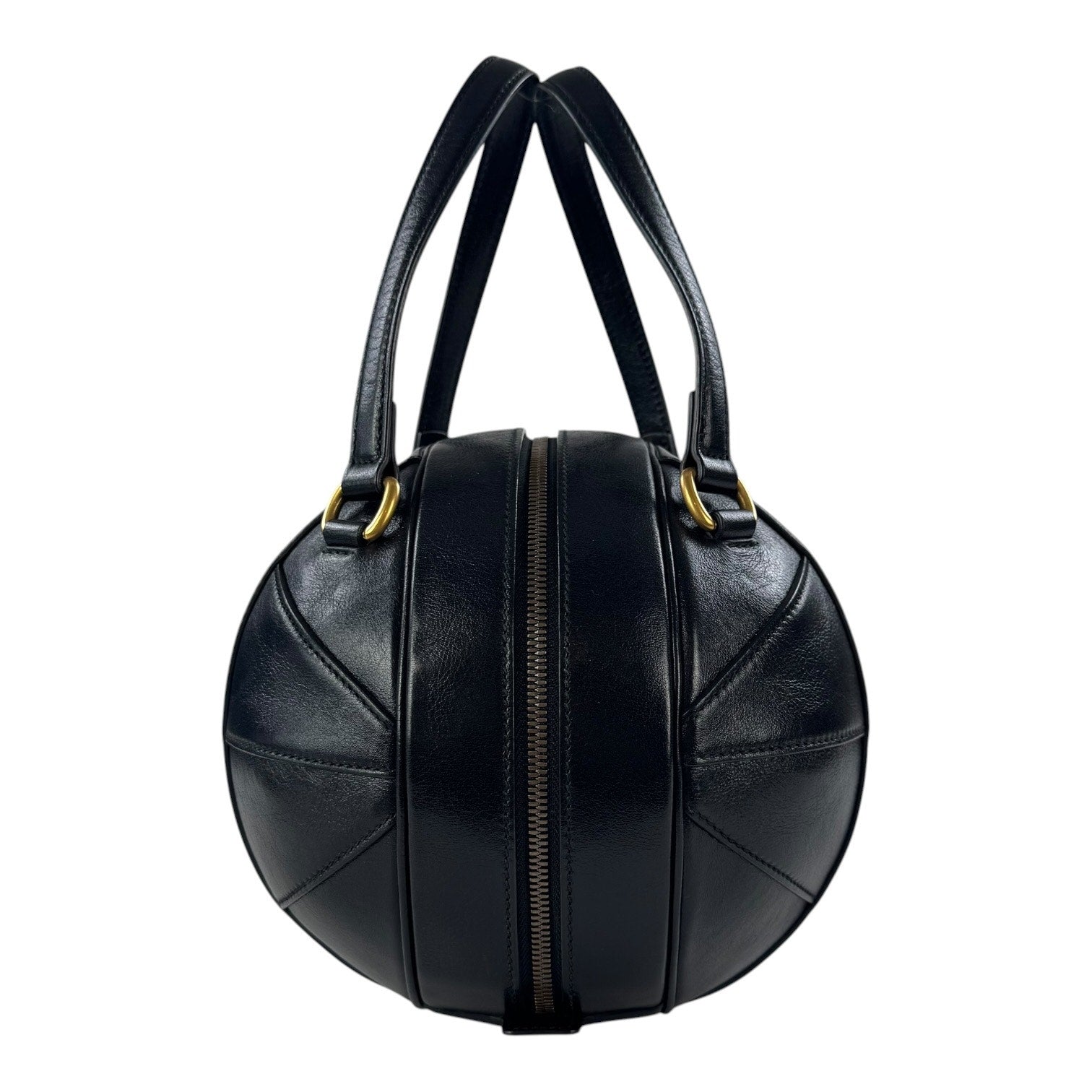 Gucci Leather Basketball Handbag