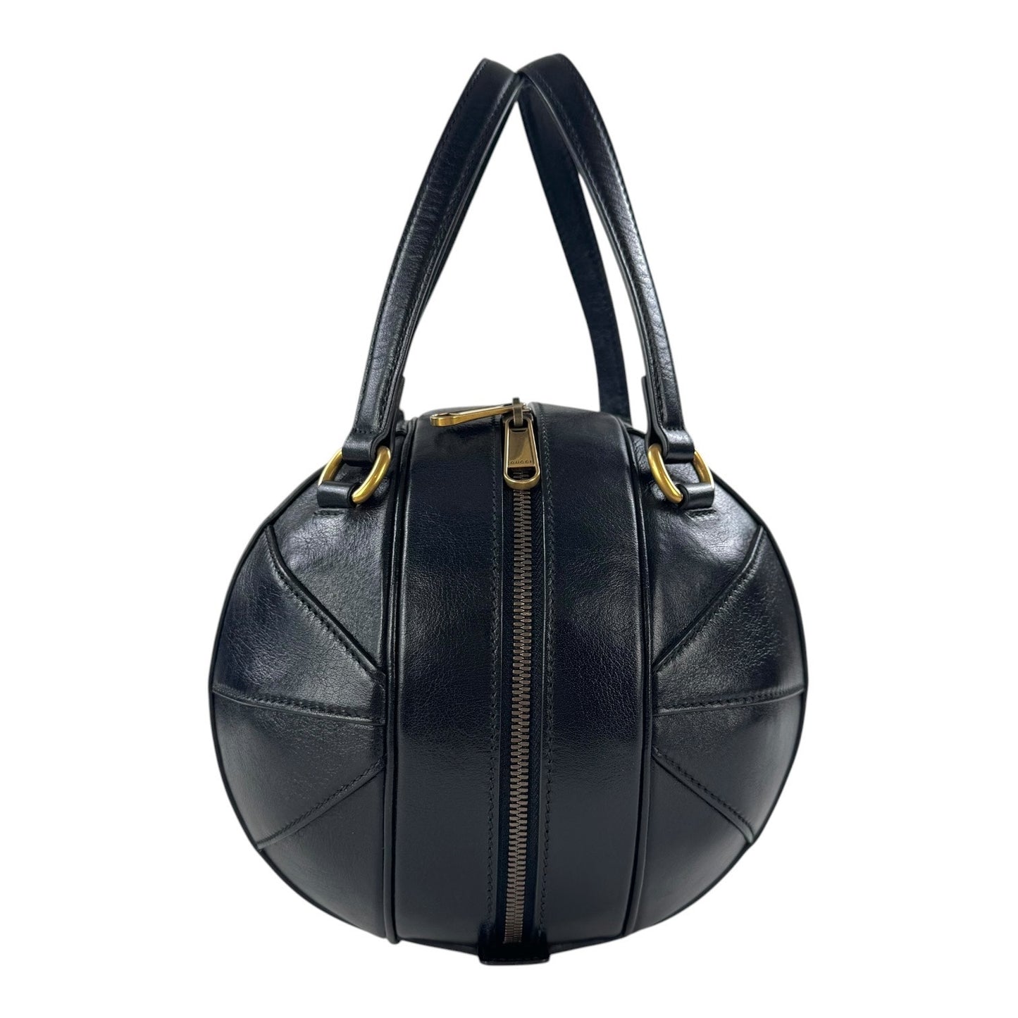 Gucci Leather Basketball Handbag