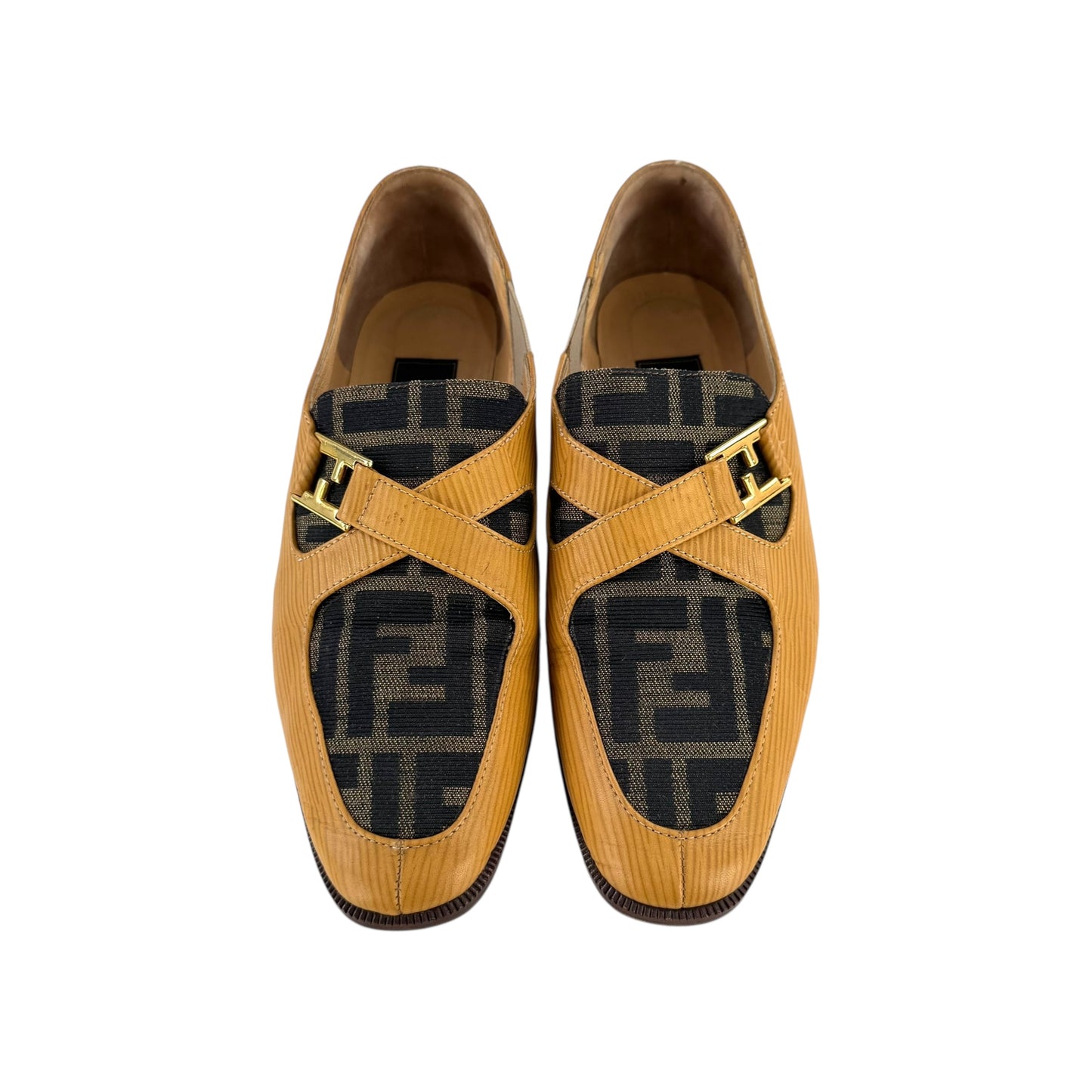 Fendi Vintage Zucca Flats