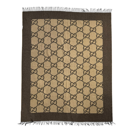 Gucci Monogram Wool & Cashmere Blanket