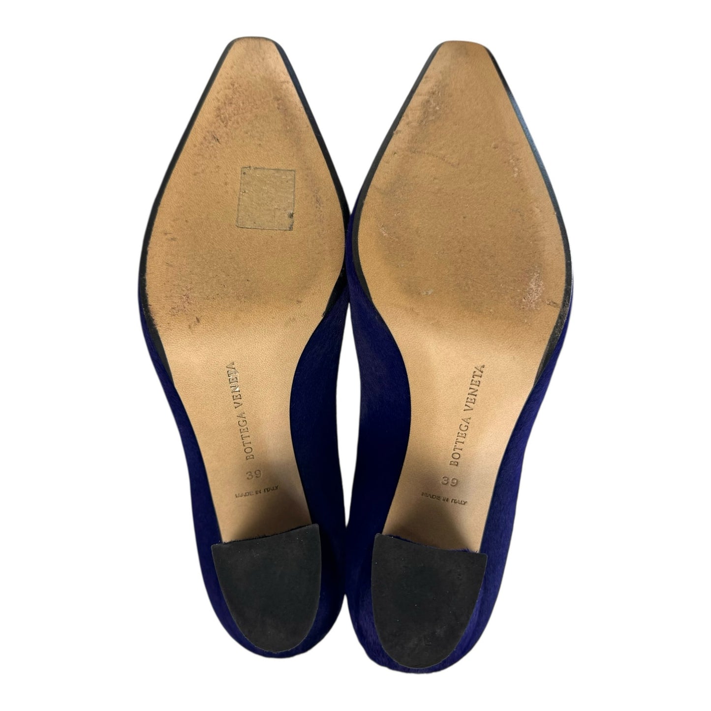 Bottega Veneta Purple Calf Hair Almond Pumps
