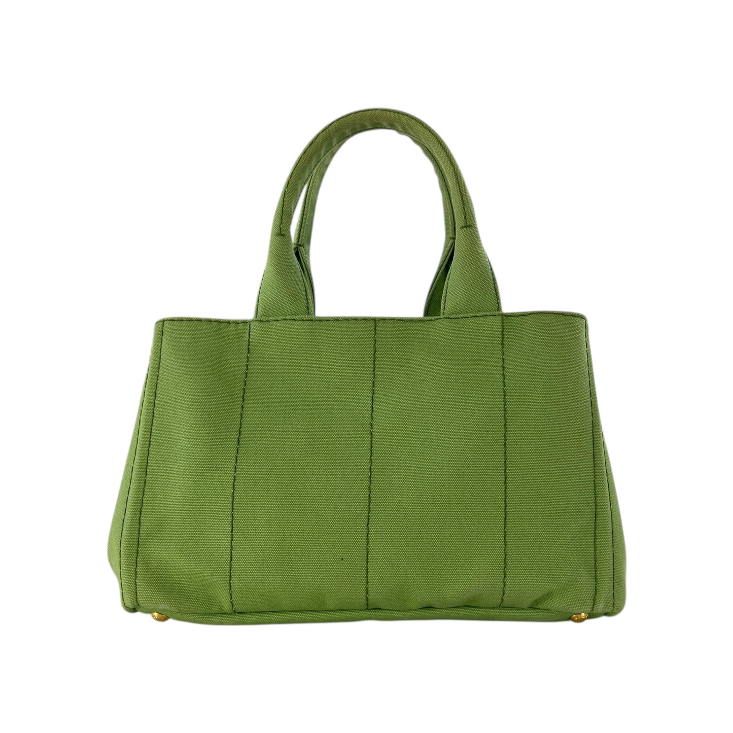 Prada Green Canapa Tote Bag