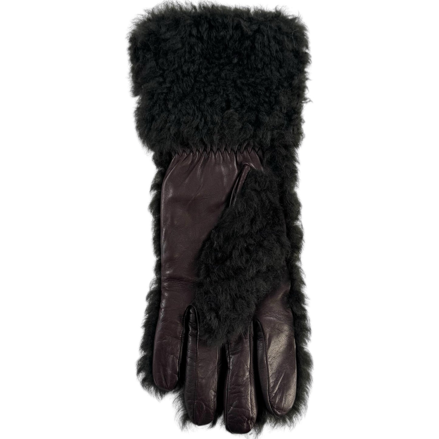 Bottega Veneta Shearling & Leather Gloves