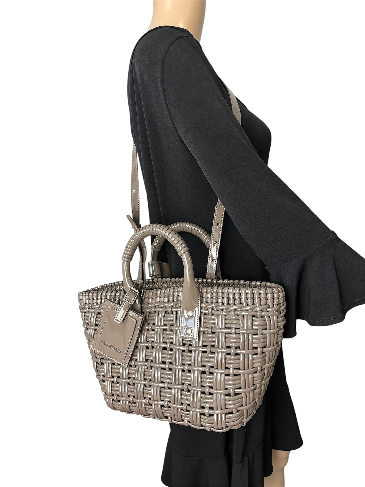 Balenciaga Bistro Basket Bag Two-Way Tote Bag
