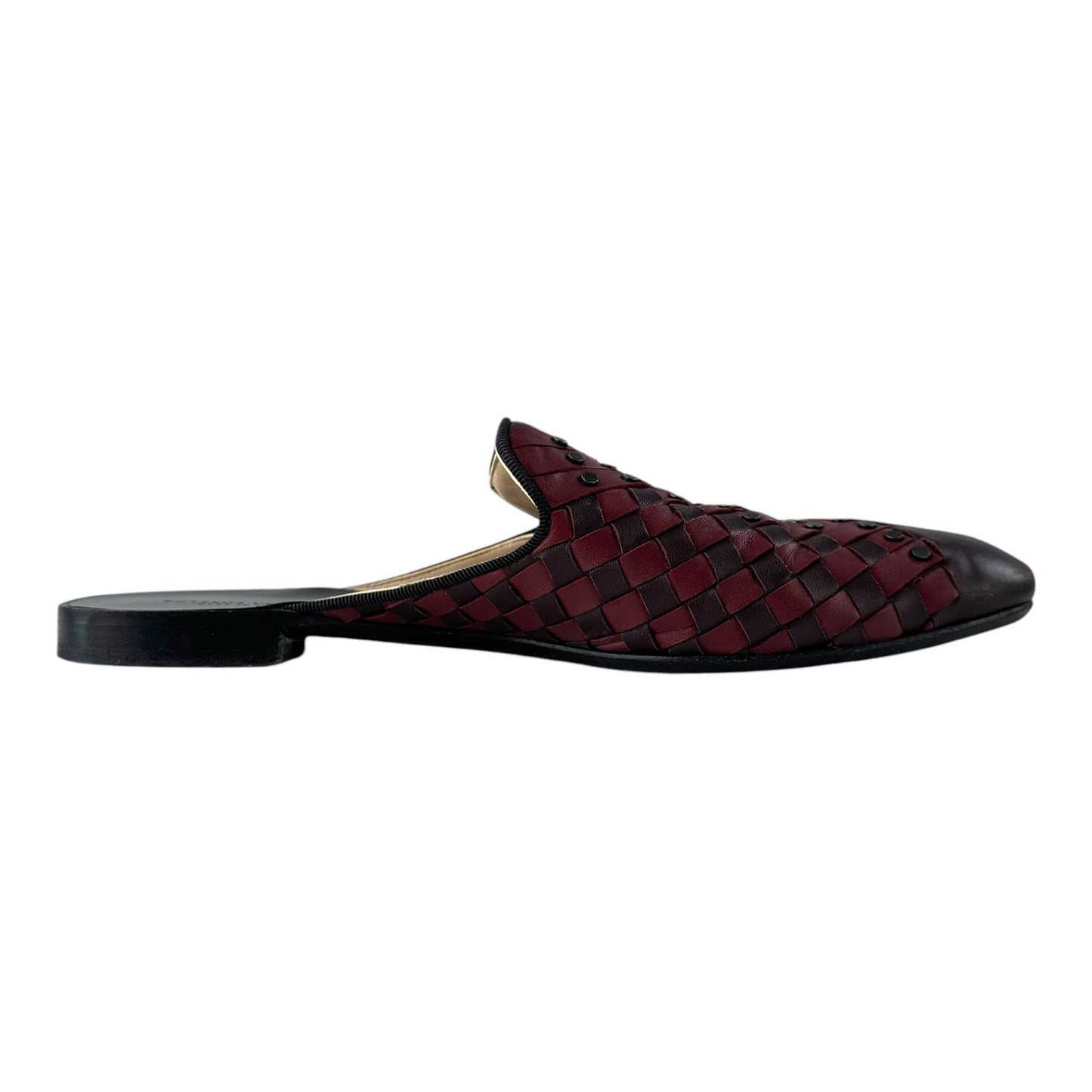 Bottega Veneta Studded Intrecciato Leather Mules