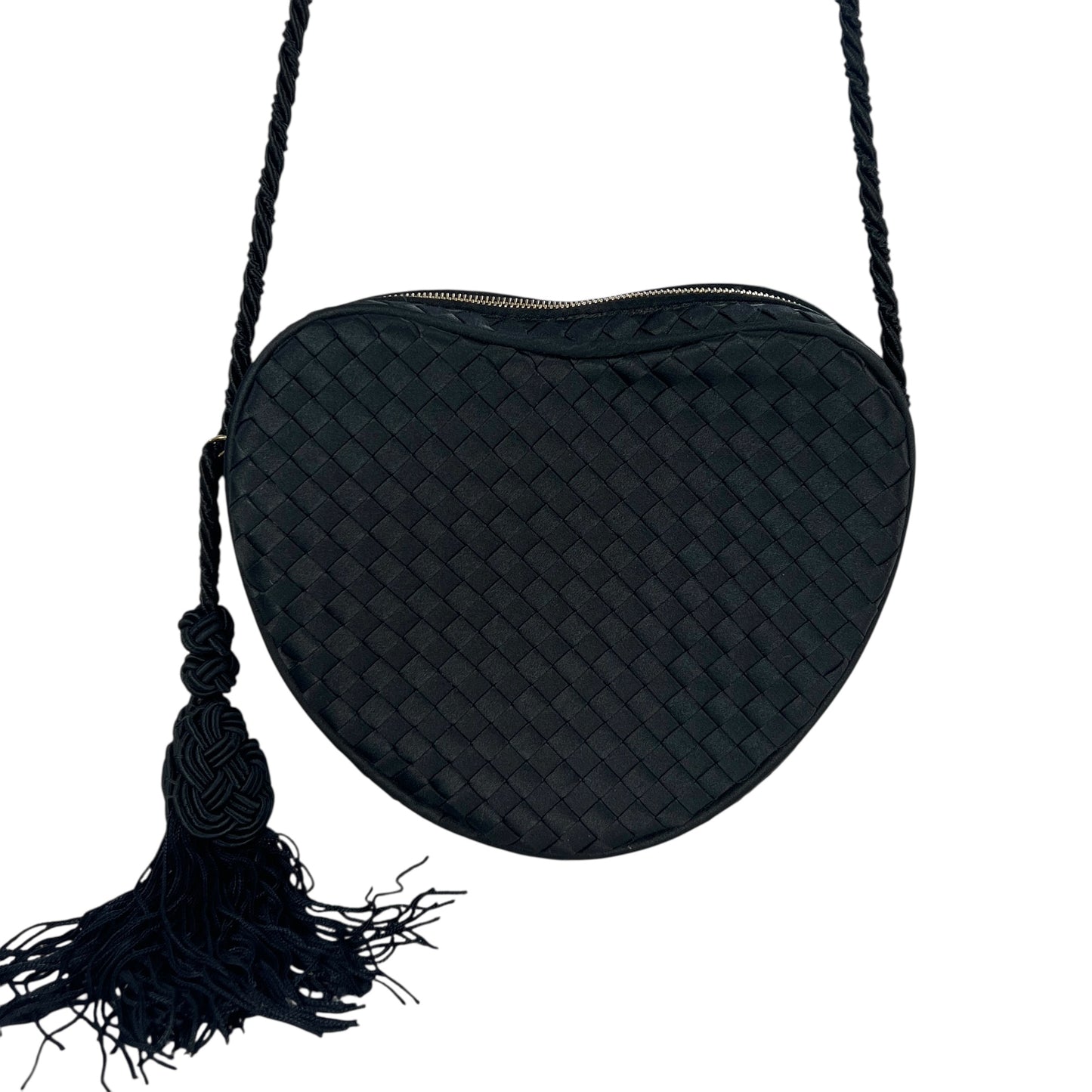 Bottega Veneta Vintage Intrecciato Satin Heart Bag