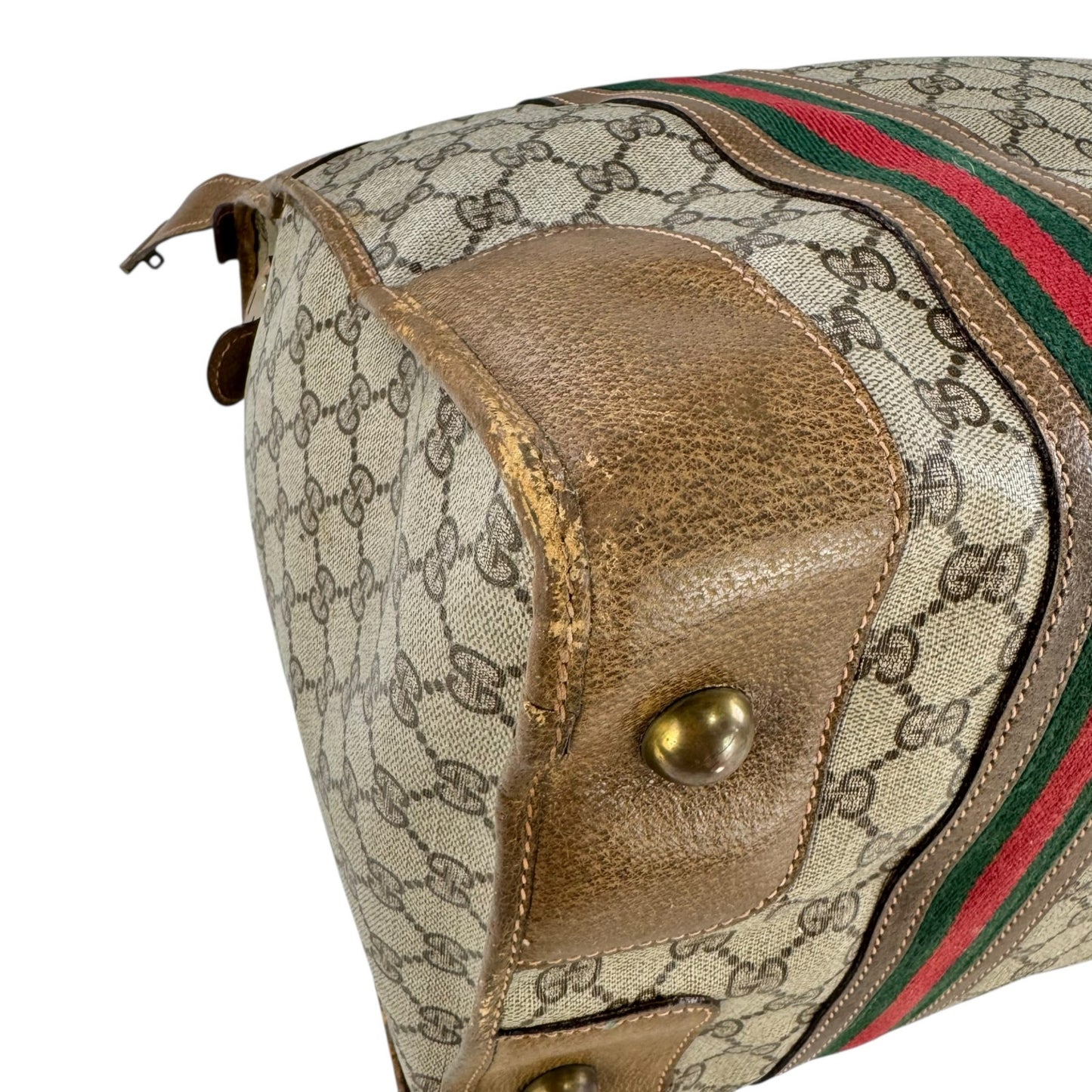 Gucci Vintage Monogram Sherry Line Travel Bag