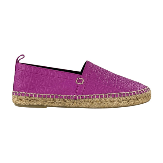 Loewe Embossed Leather Espadrilles