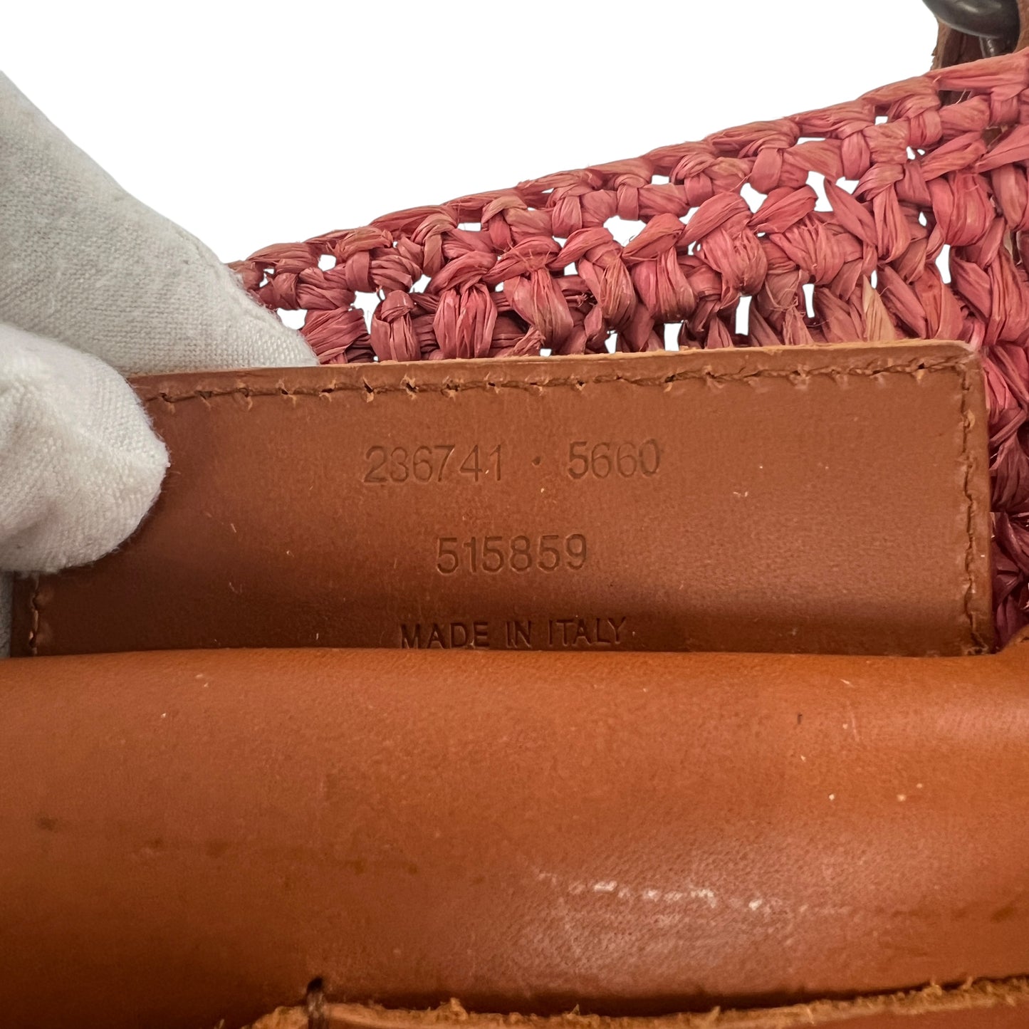 Balenciaga Raffia Basket Bag