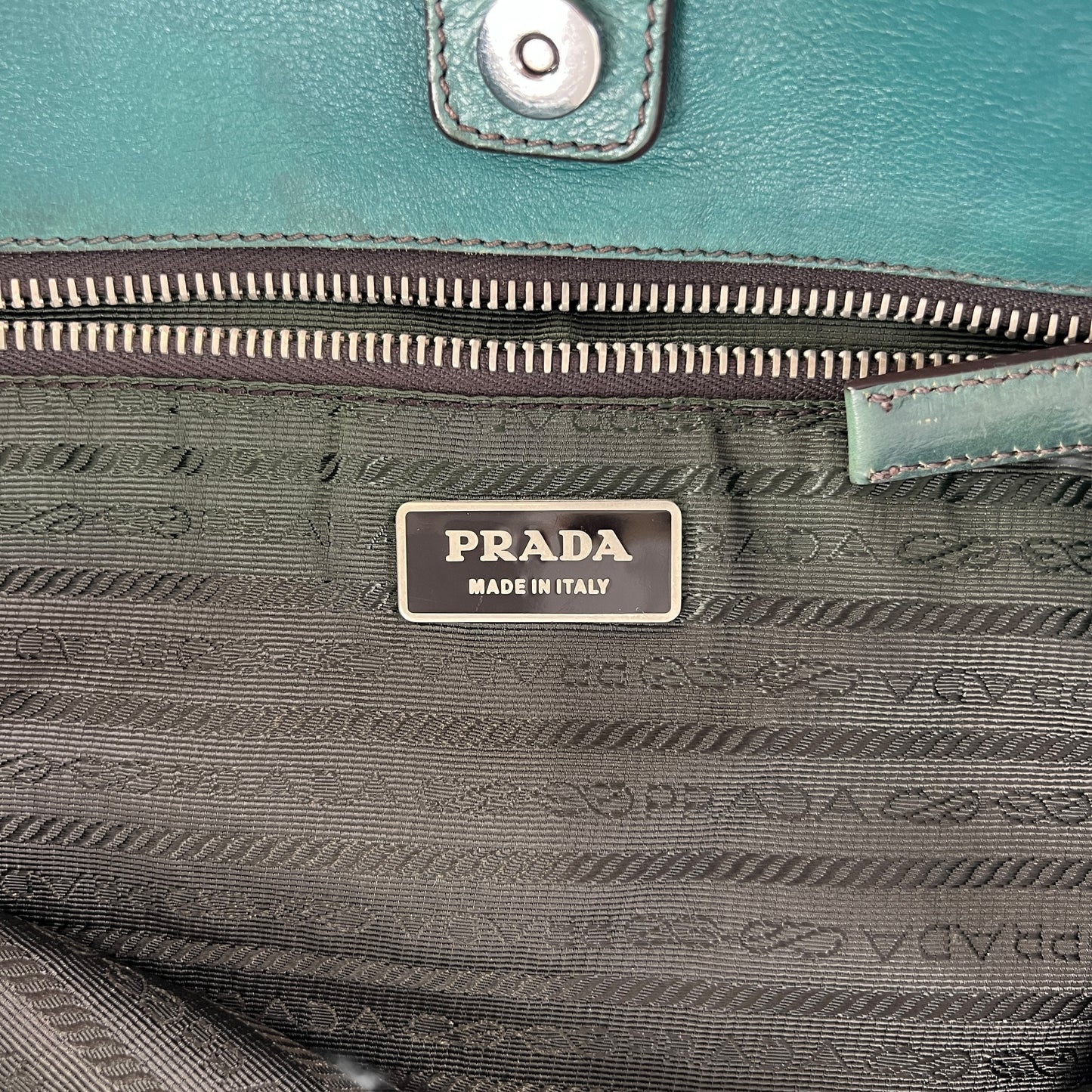 Prada Embroidered Tote Bag