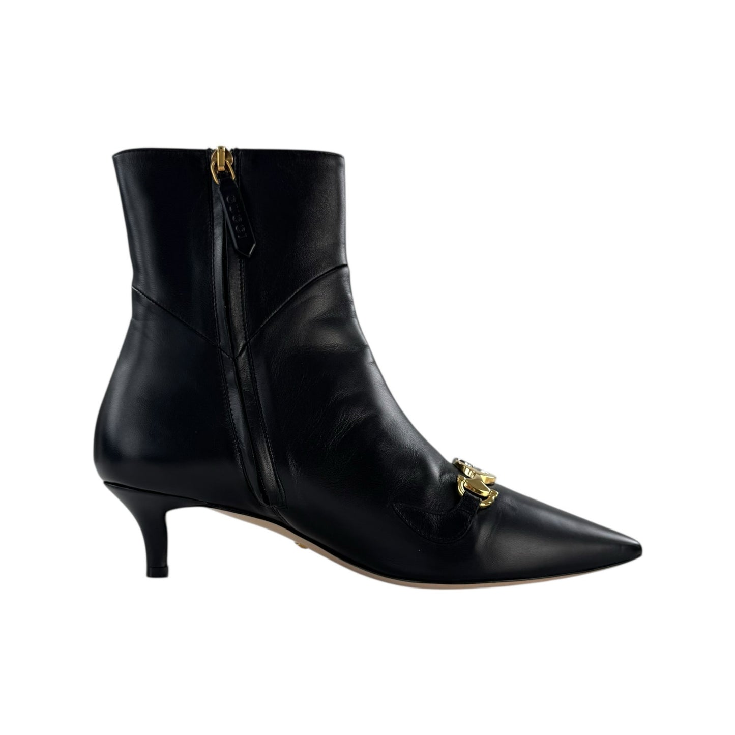 Gucci Horsebit Heeled Boots
