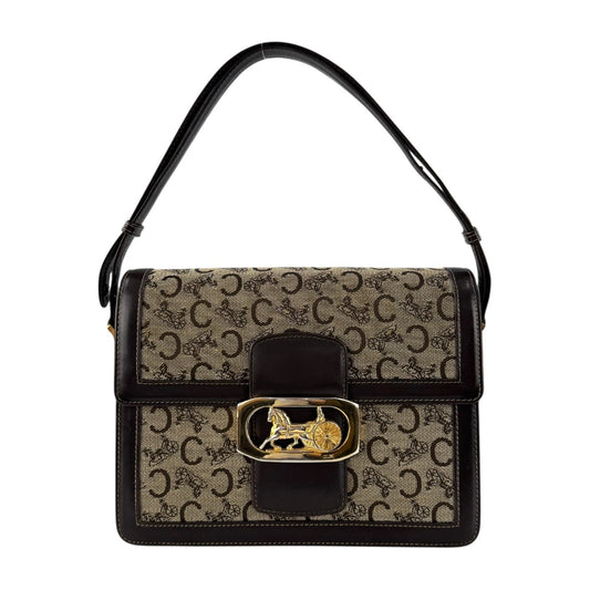 Celine Vintage Monogram Shoulder Bag