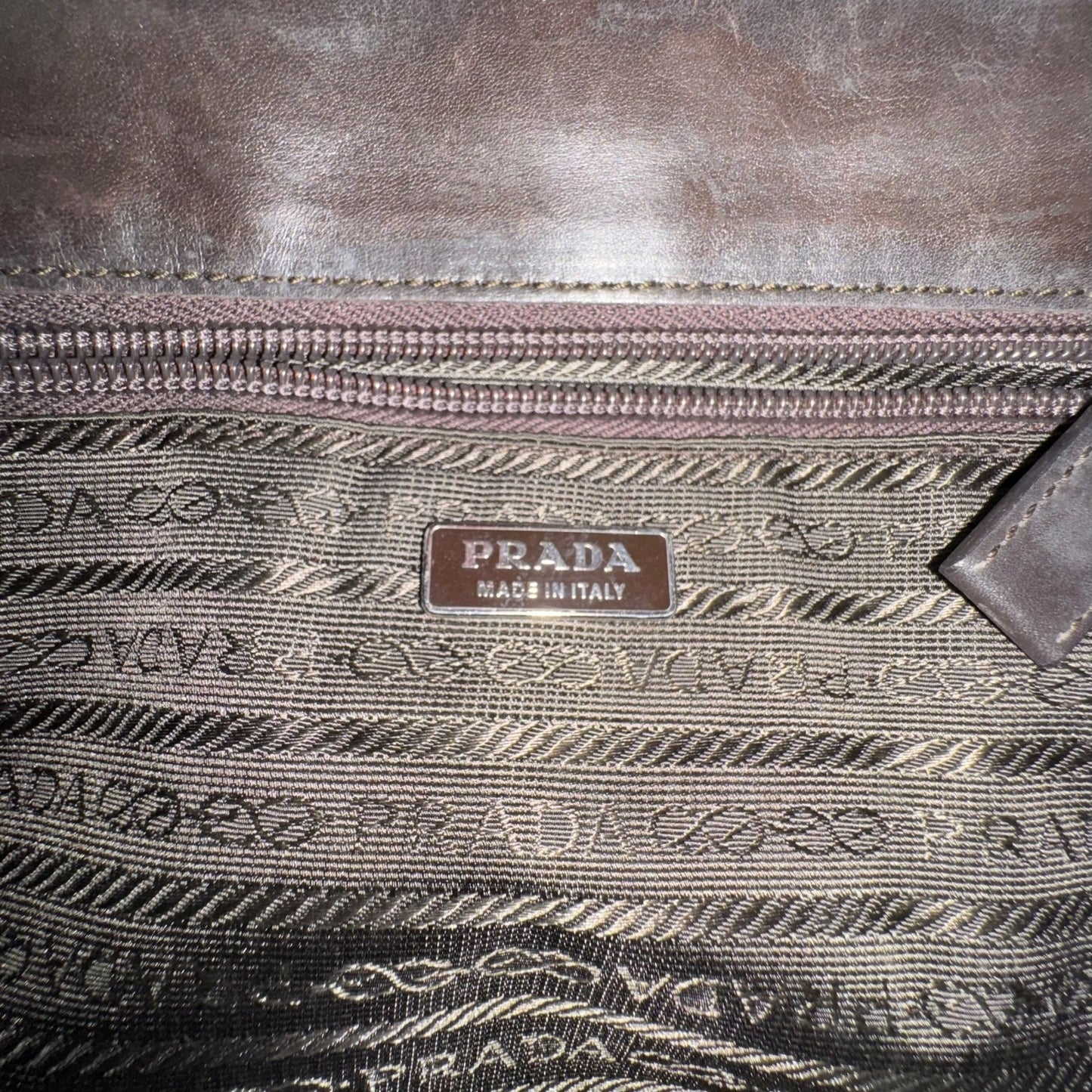 Prada Zebra Print Calf Hair Shoulder Bag