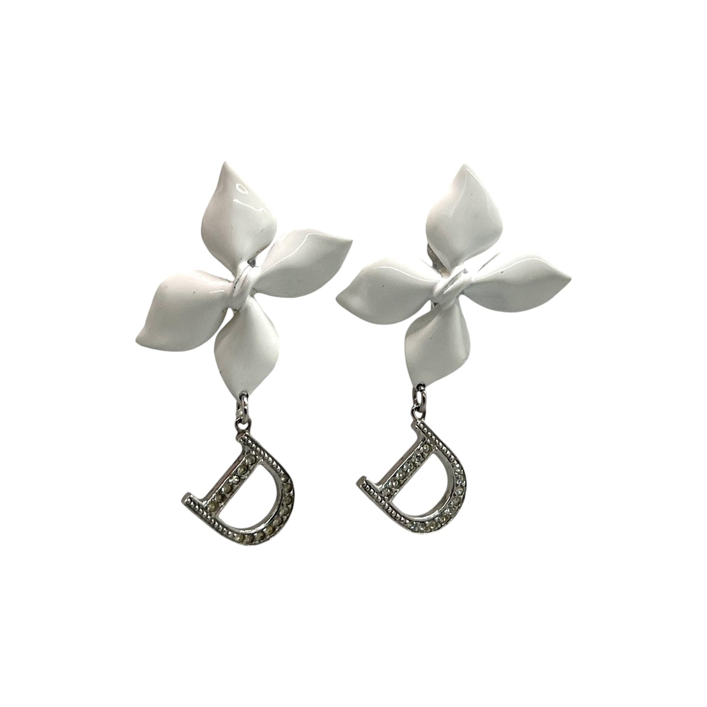 Dior Vintage Flower Earrings