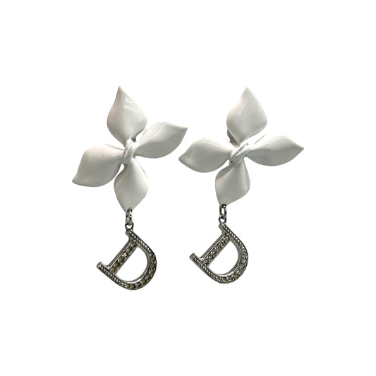 Dior Vintage Flower Earrings