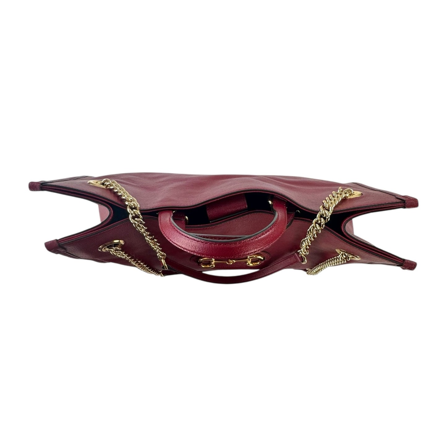 Gucci Horsebit Leather Two Way Bag