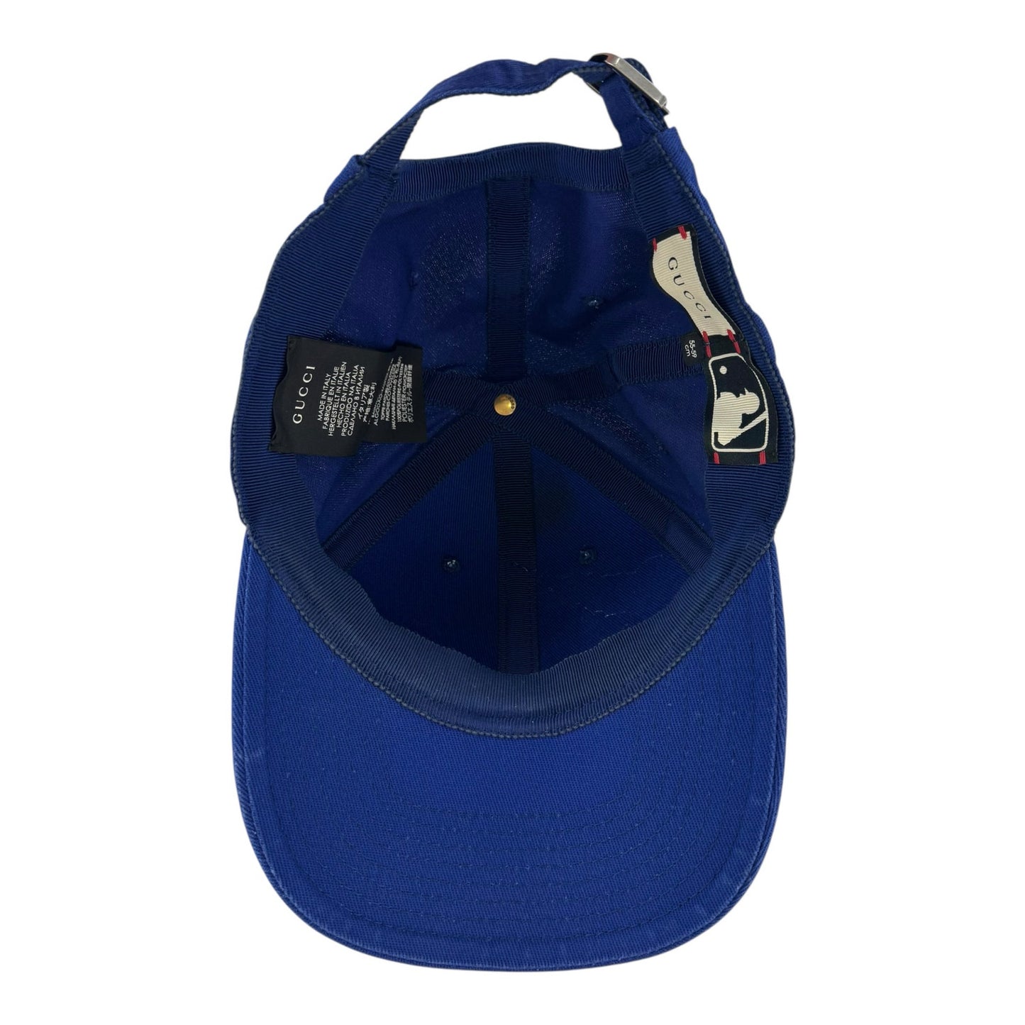 Gucci x MLB NY Yankees Blue Bird Baseball Cap Hat
