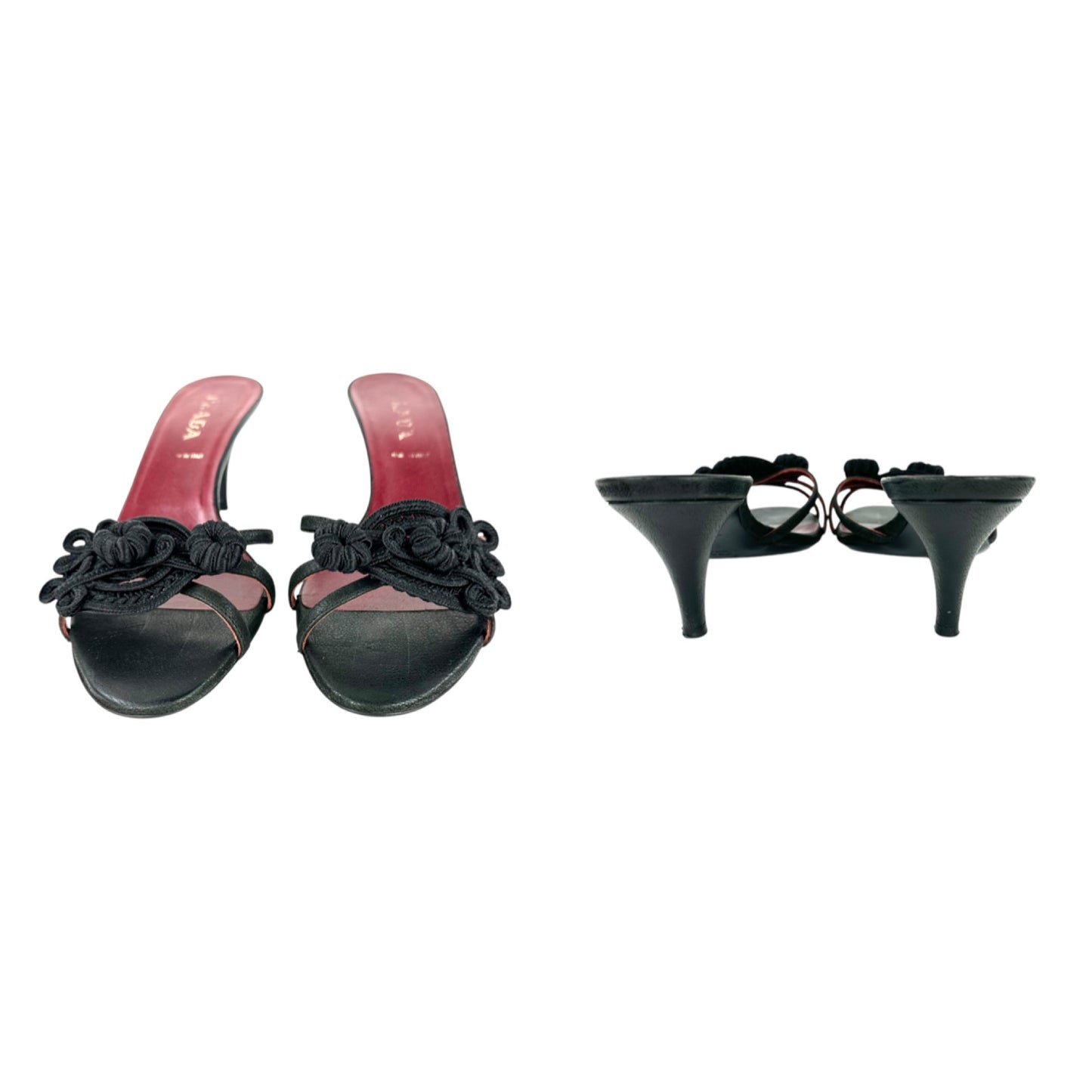 Prada Crochet Sandal Heels