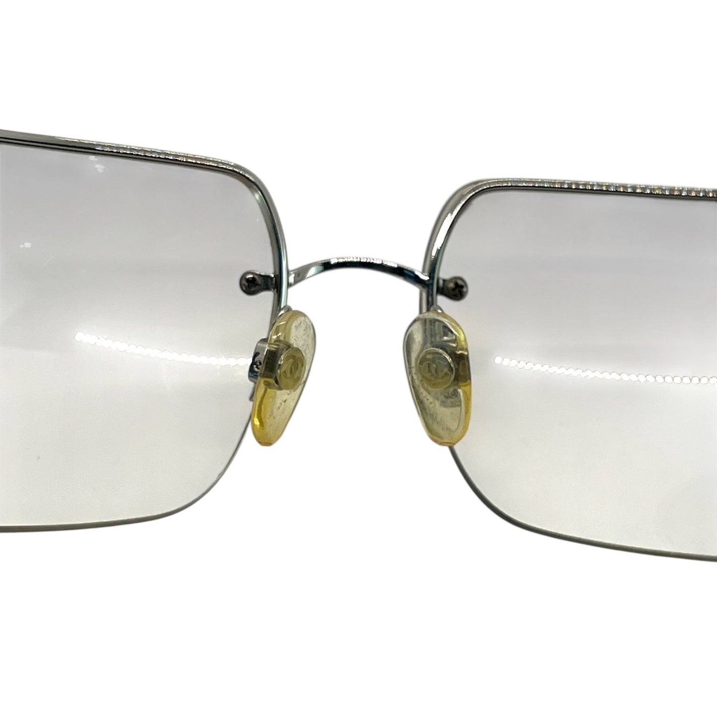 Chanel Vintage CC Rhinestone Logo Sunglasses