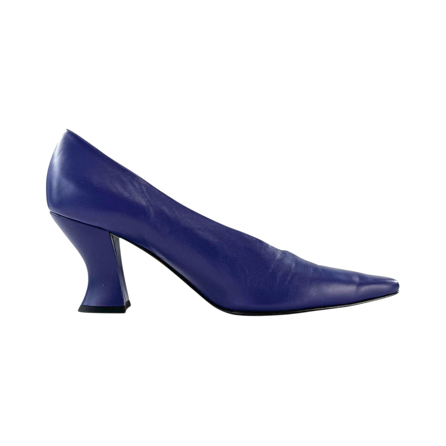Bottega Veneta Purple Leather Almond Pumps