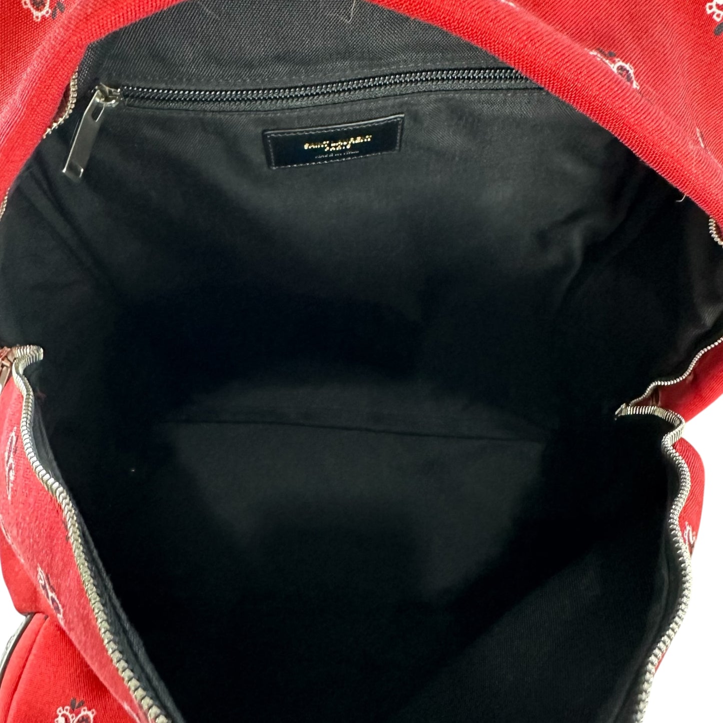 Saint Laurent Paisley City Backpack