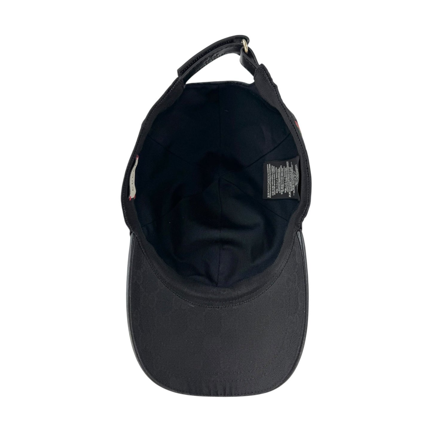 Gucci Sherry Line Black Monogram Baseball Cap