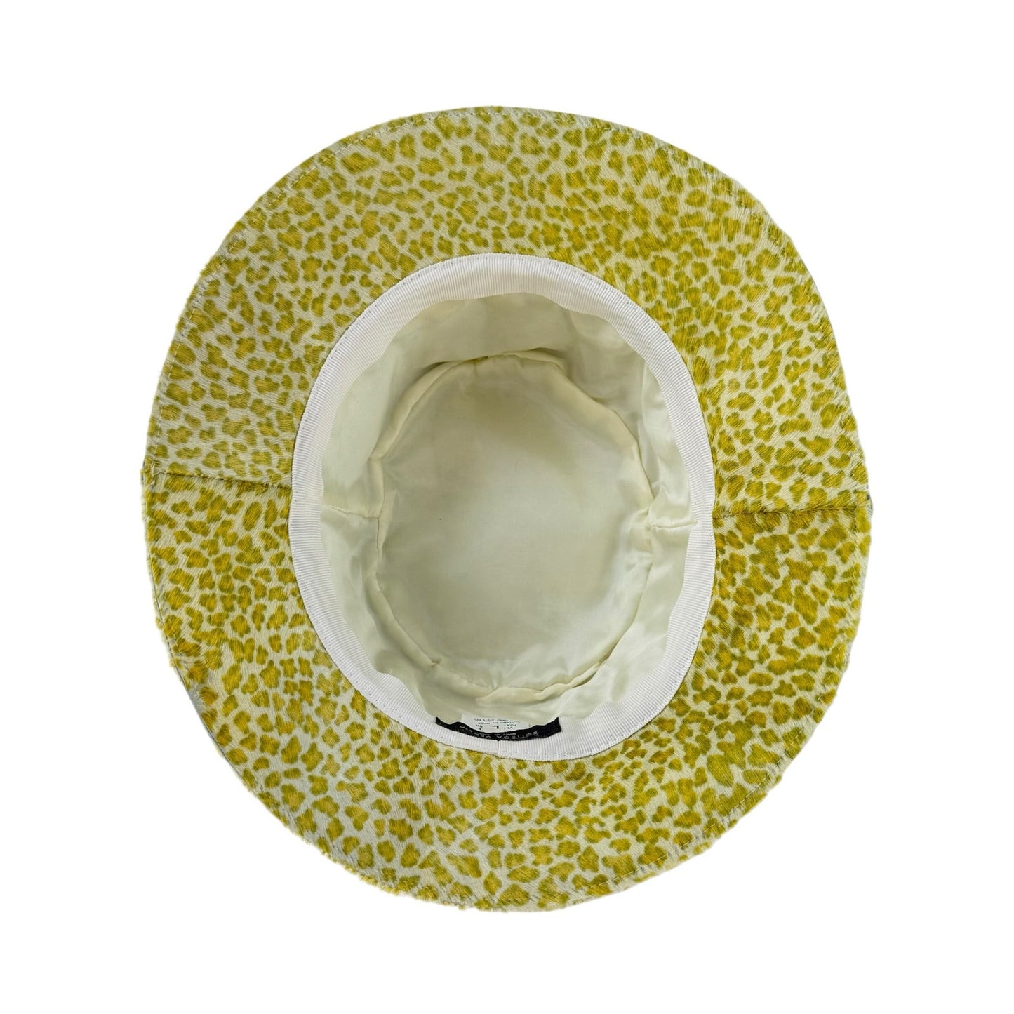 Bottega Veneta Leopard Print Calf Hair Bucket Hat