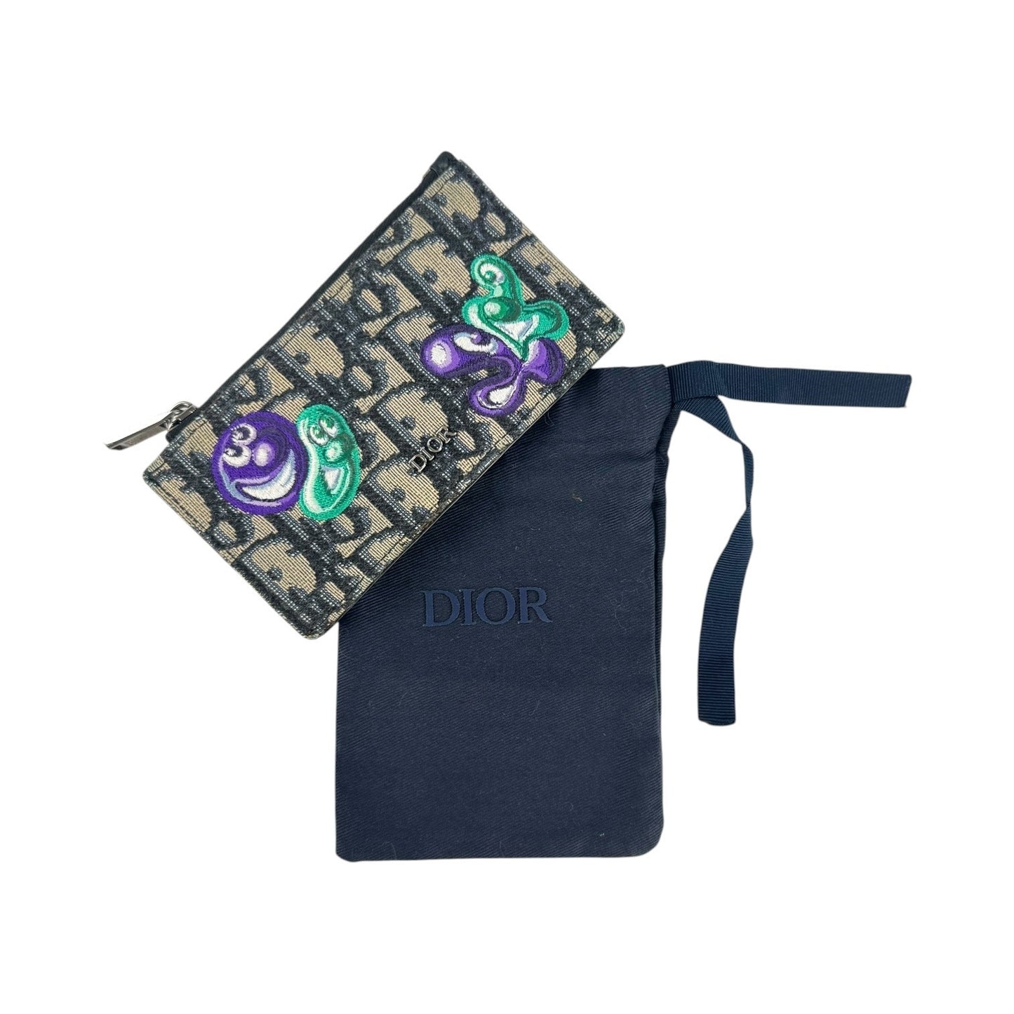 Dior x Kenny Scharf Trotter Zip Card Holder