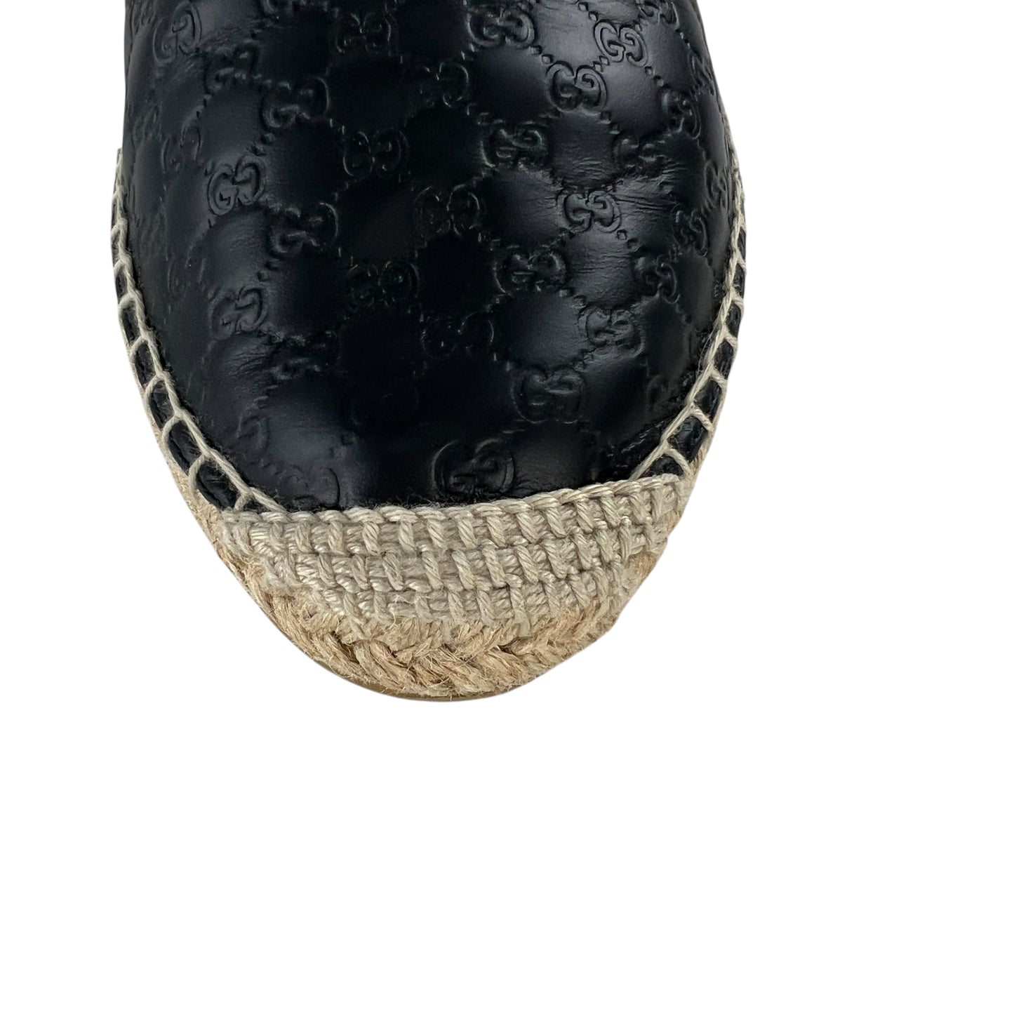 Gucci MicroGG Leather Espradilles