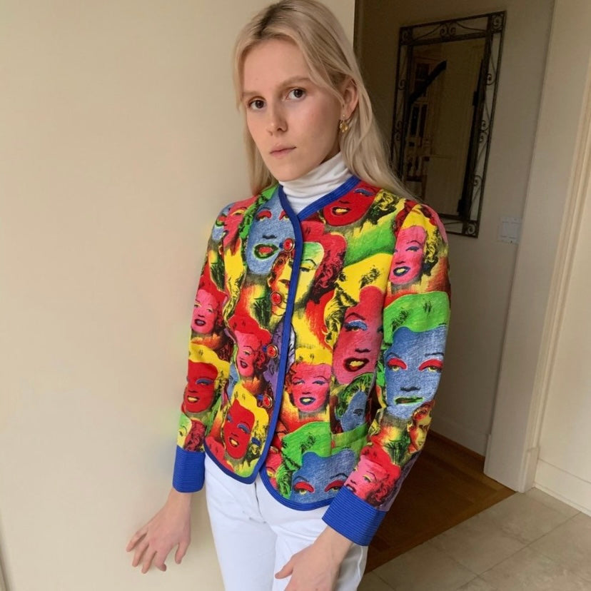 Versace 1991 Andy Warhol Marilyn Monroe Suit Set