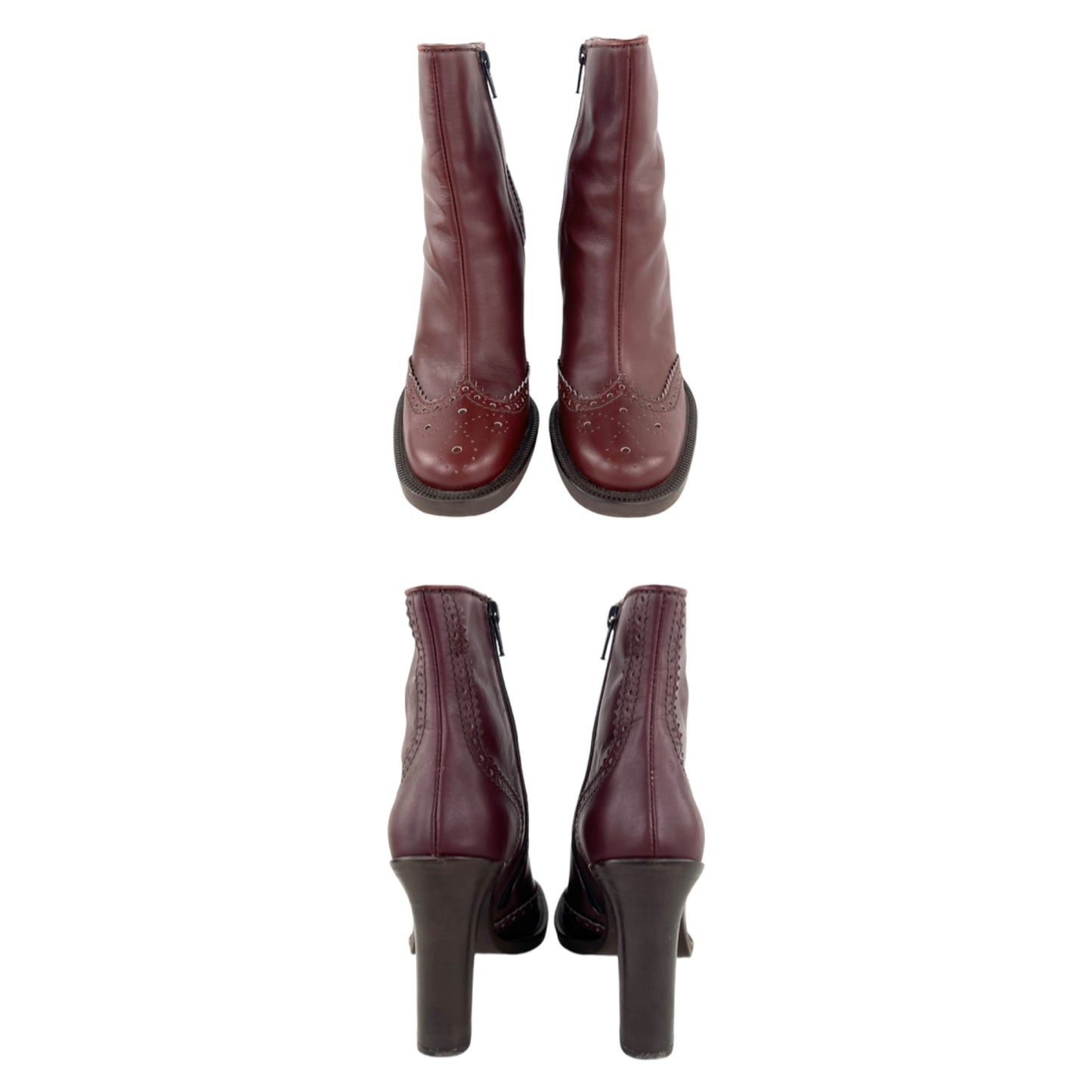 Miu Miu Vintage Western Leather Ankle Boots