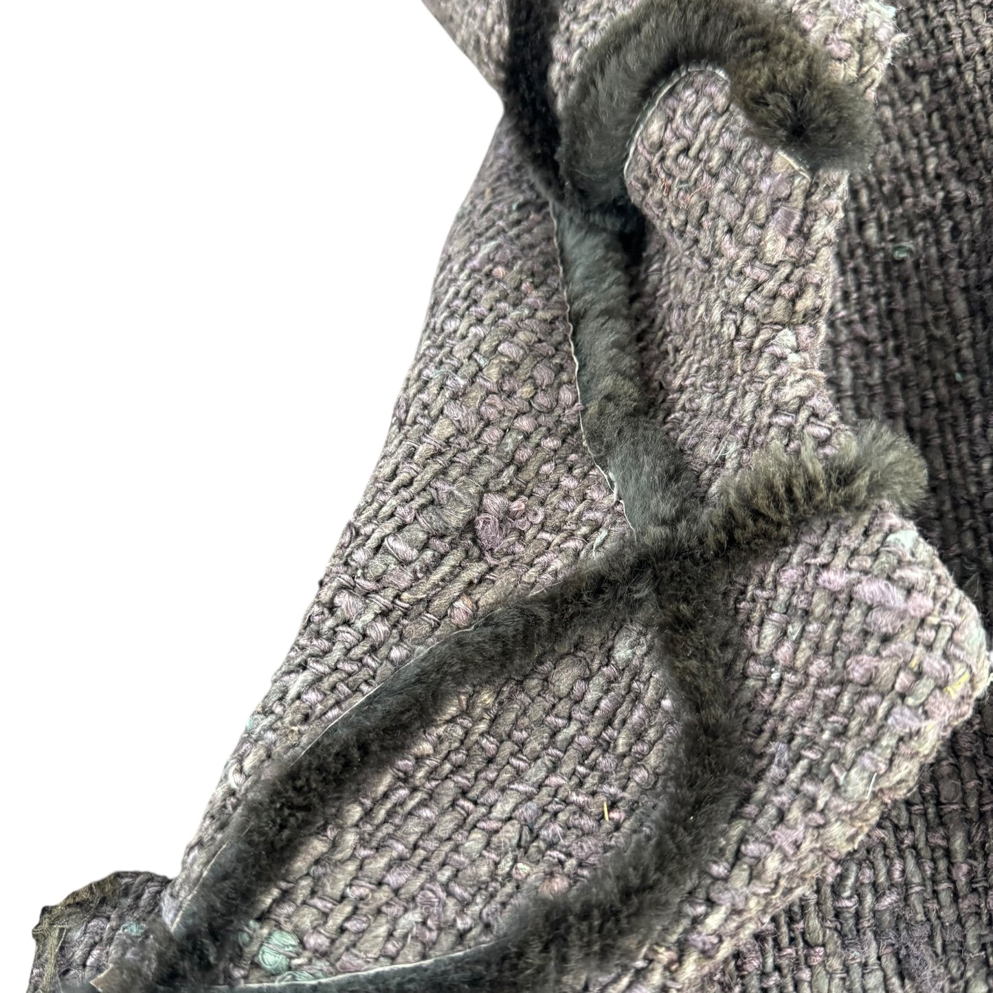 Fendi Brown Tweed Trench Coat